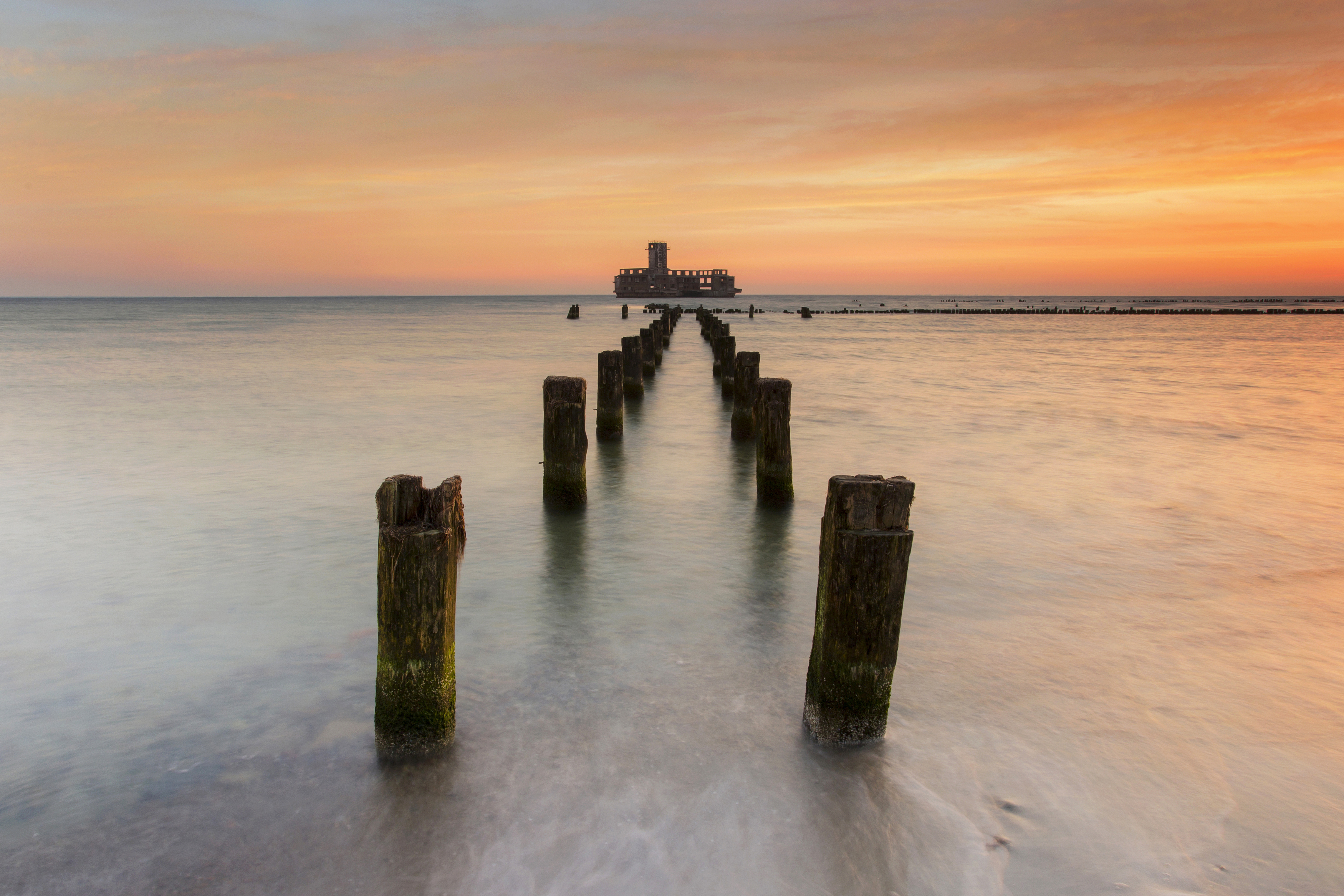 Baltic, Sea, Sky, Water, Beach, Nature, Sunrise, Urbex, Babie-Doły, Torpedownia, Gdynia, Poland, Damian Cyfka