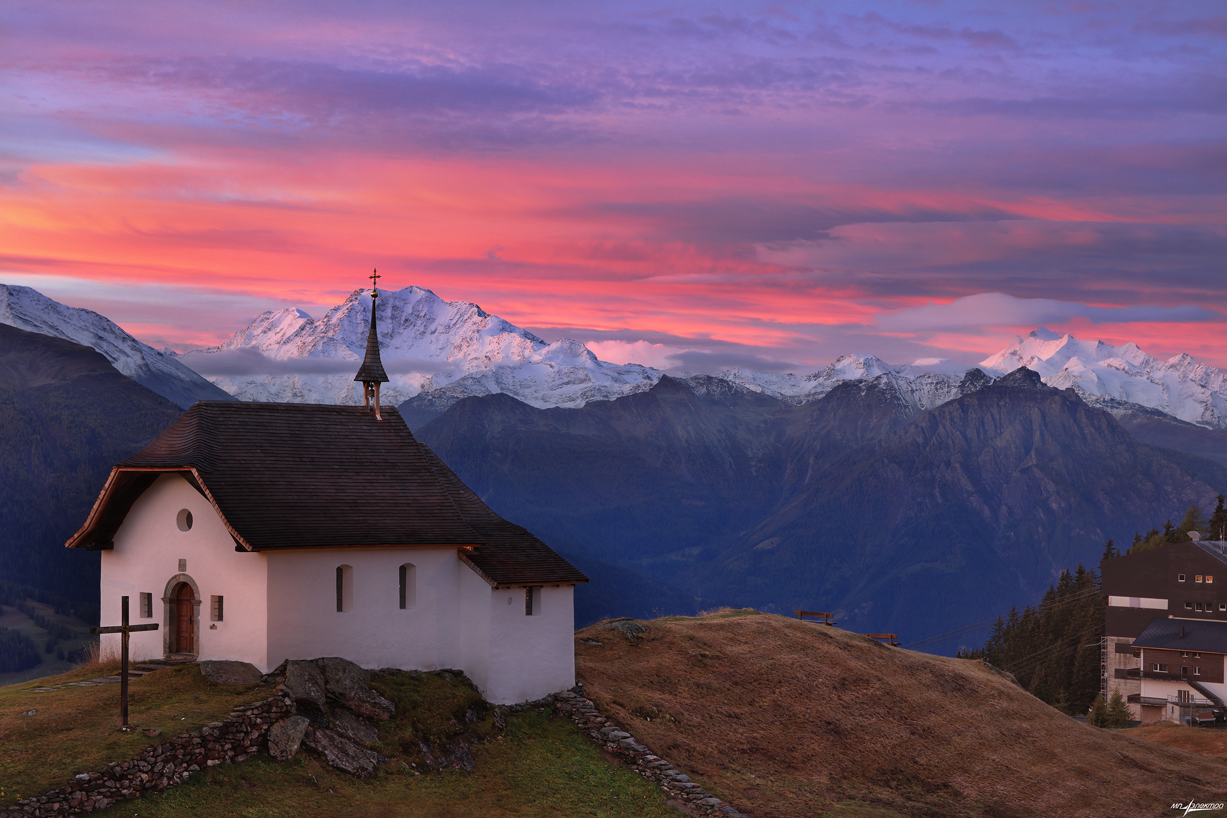 swiss,швейцария,осень,горы,утро,bettmeralp, Матвеев Николай