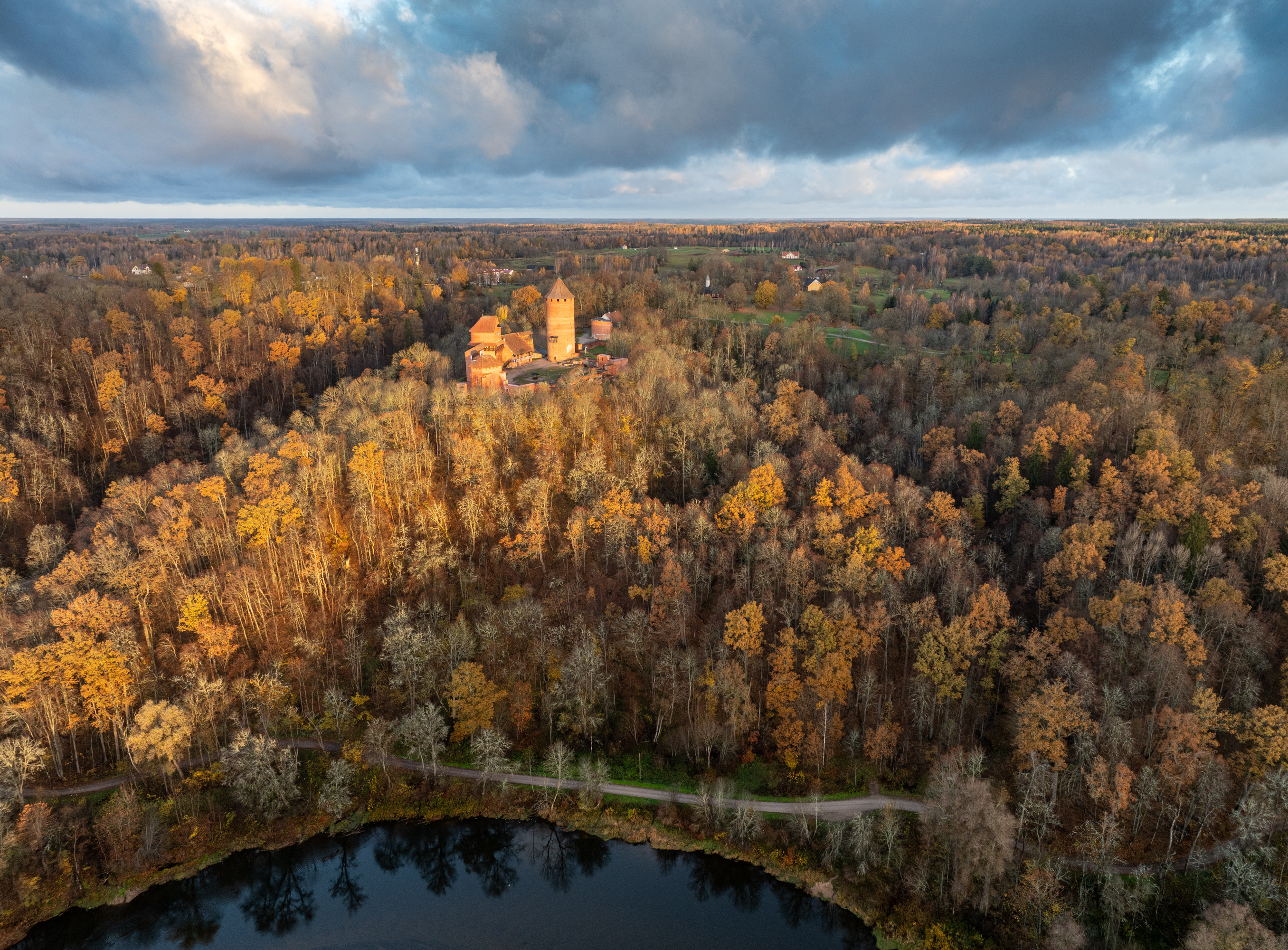 sigulda, turaida, осень, октябрь, утро, золотая осень, Гордон Николай