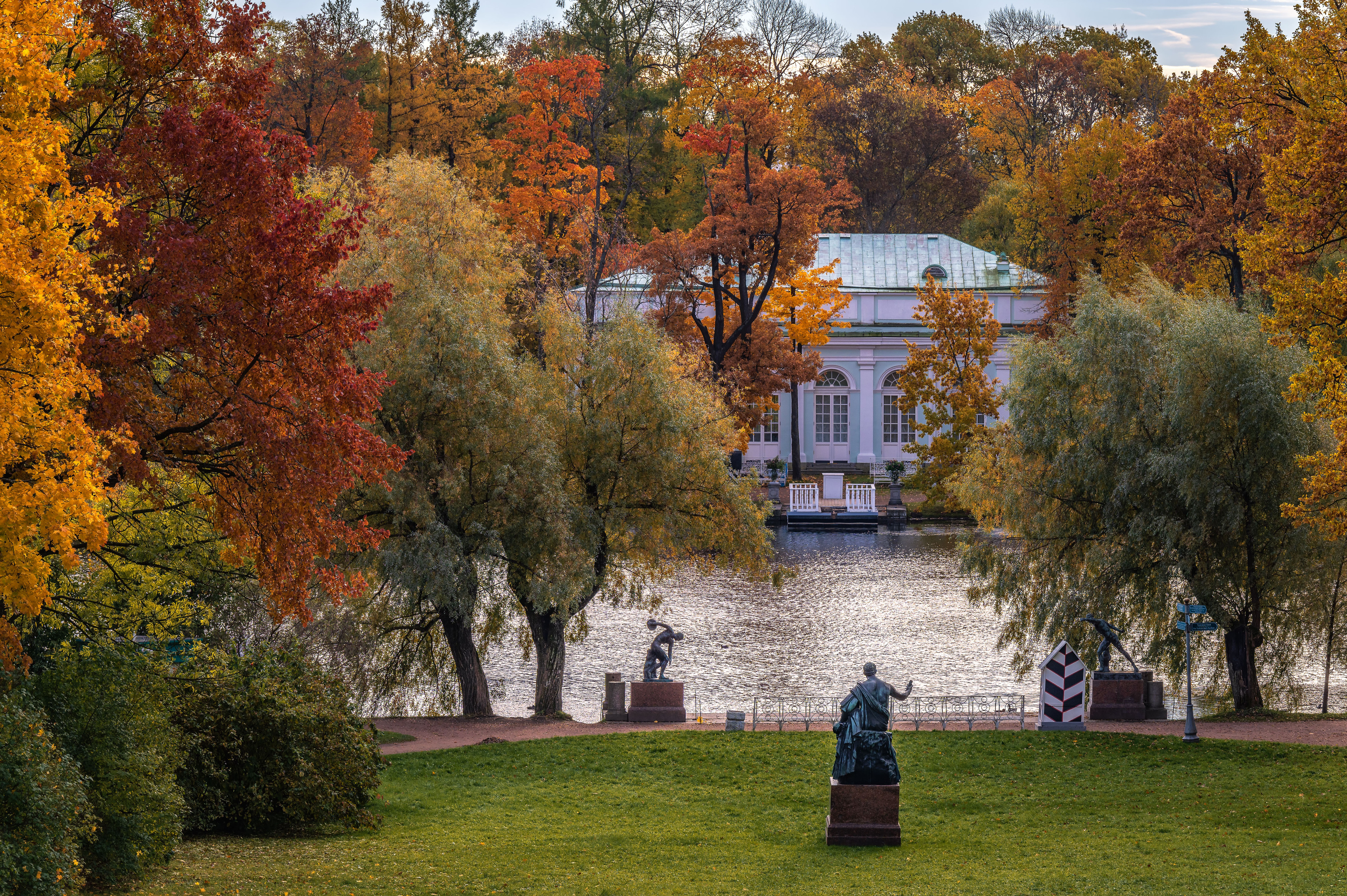 архитектура, городской пейзаж, парки, краски осени, золотая осень, царское село, санкт-петербург, Васильев Андрей