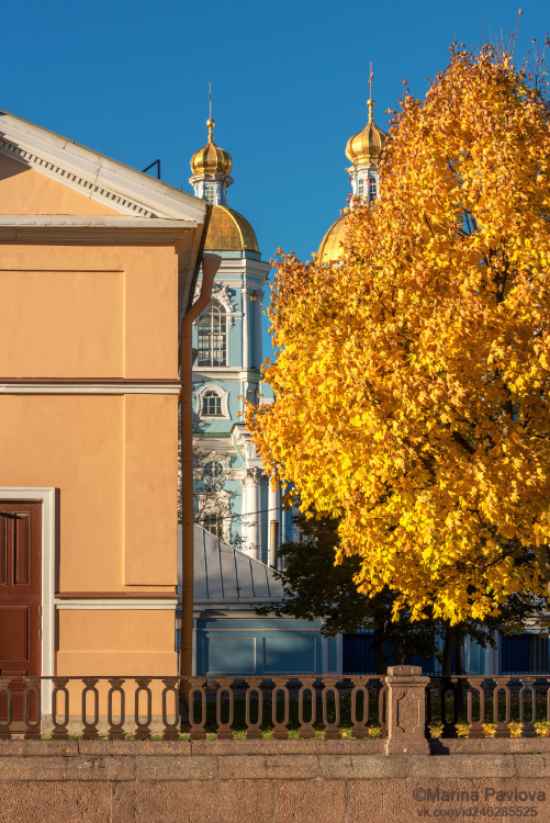 город, архитектура, санкт-петербург, николо-богоявленский морской собор, набережная канала грибоедова, осенний городской пейзаж, Павлова Марина