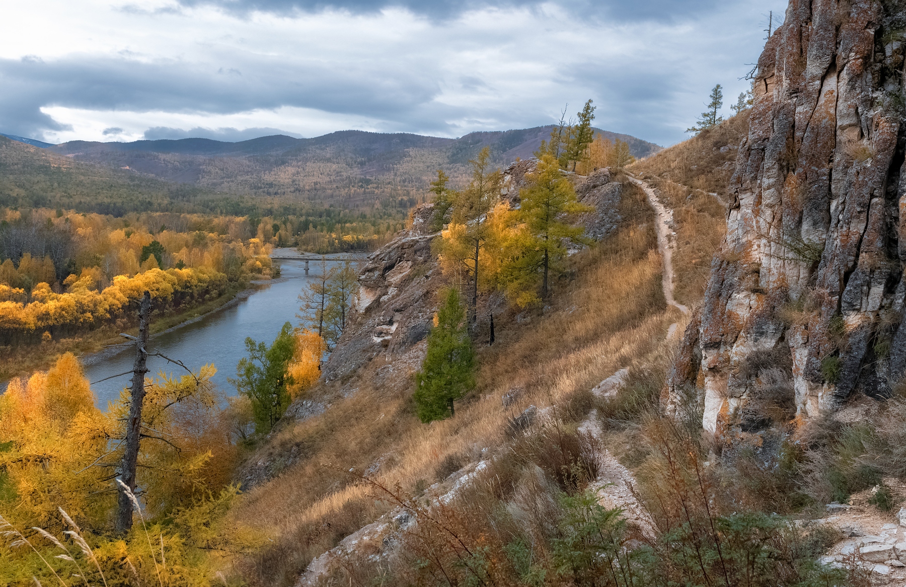 хакасия, тропа предков, енисейская сибирь, осень, река, Фомина Марина