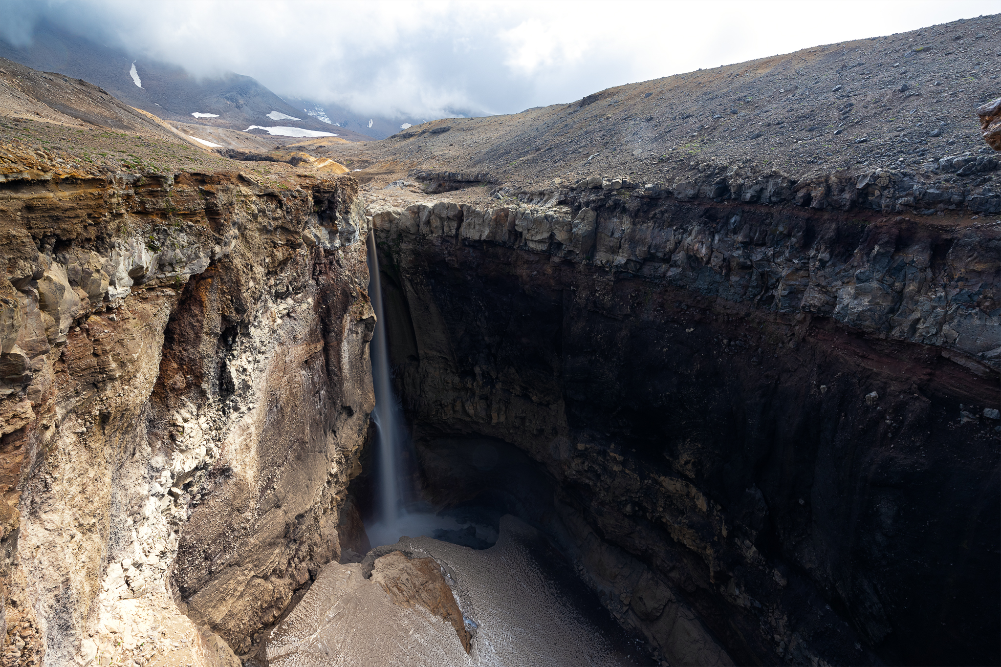 мутновский, опасный, водопад, каньон, камчатка, kamchatka, Александр Телешов