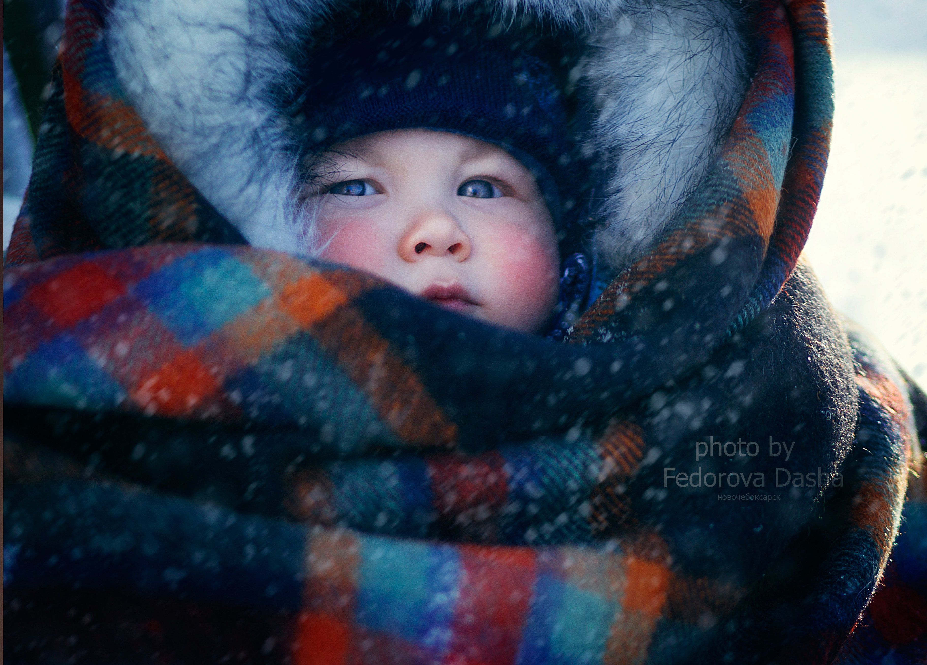 дети зима мальчик портрет, Фёдорова Дарья