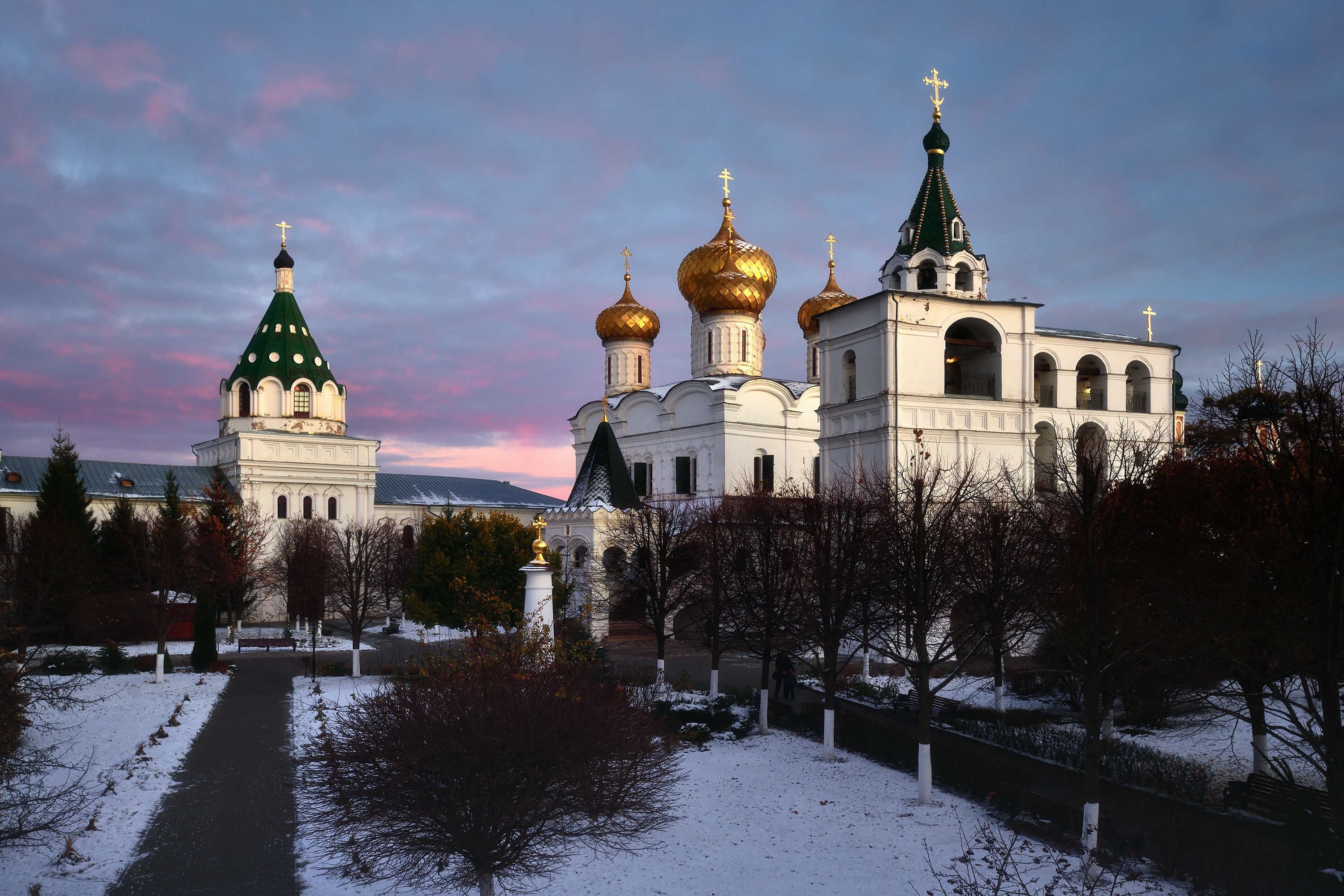 кострома, храм, ипатьевский монастырь, закат, Алексей Никонов