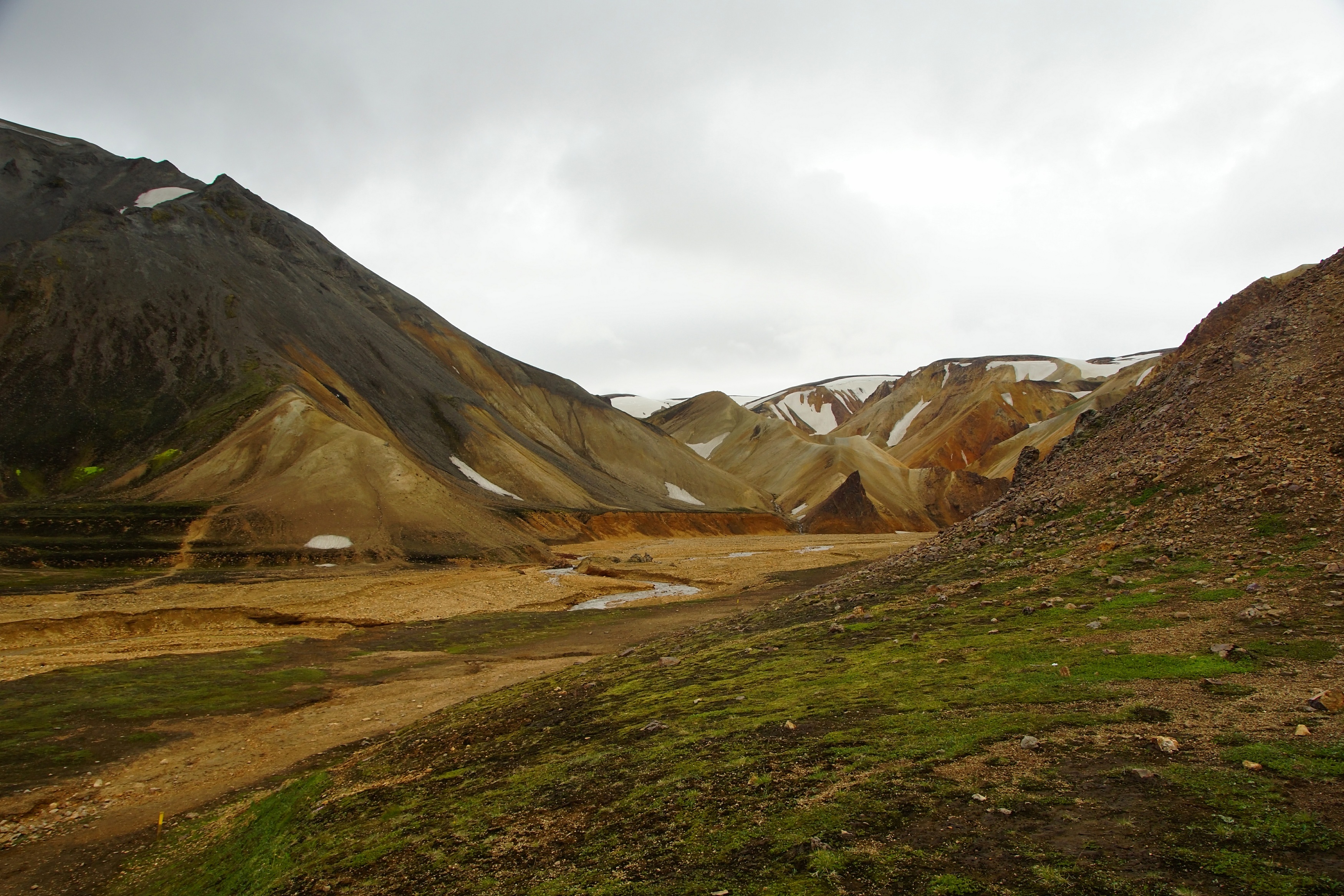 landscape, valley, mountains, snow, light, nature, hiking, terrain, color,  Сергей Андреевич