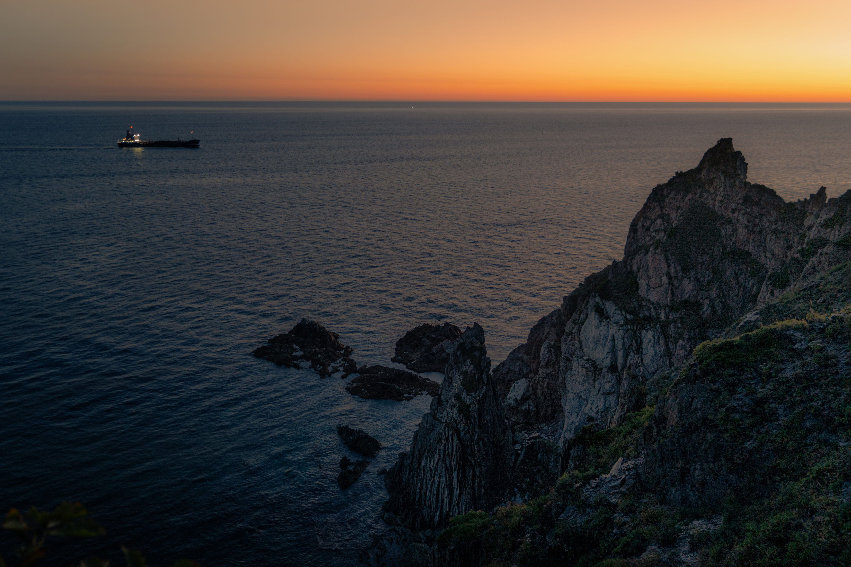  Россия, Приморский край, Приморье, Японское море, Находка, мыс Пассека, закат, Юрий Гаврилов