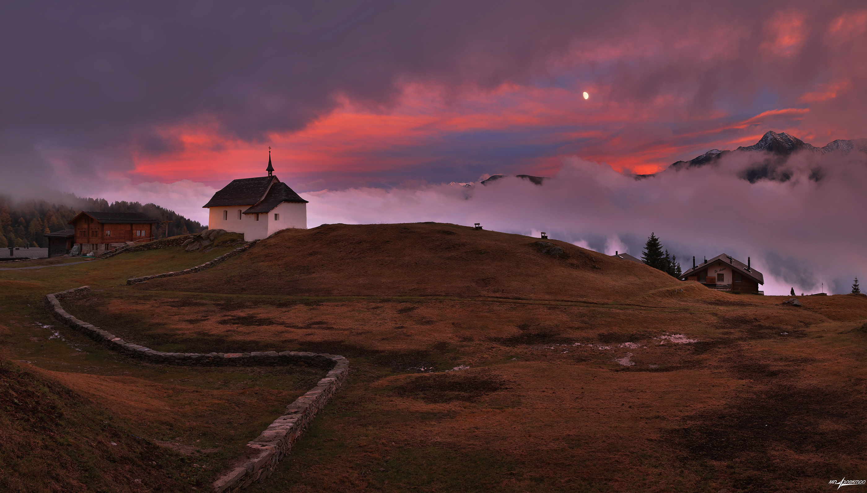 swiss,швейцария,горы,осень,вечер,bettmeralp, Матвеев Николай