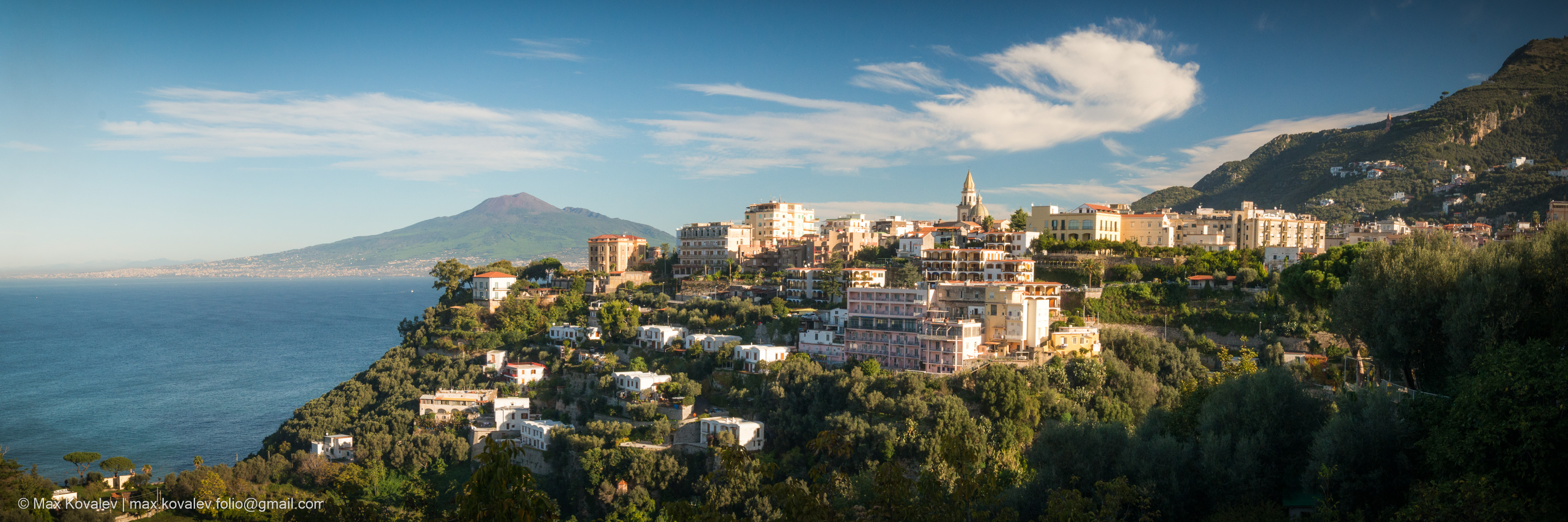 europe, italy, vesuvio, autumn, city, cloud, coast, horizon, morning, mountain, nature, panorama, sea, shadow, sky, slope, water, везувий, европа, италия, берег моря, вода, гора, горизонт, город, море, небо, облако, осень, панорама, побережье, природа, ск, Максим Ковалёв