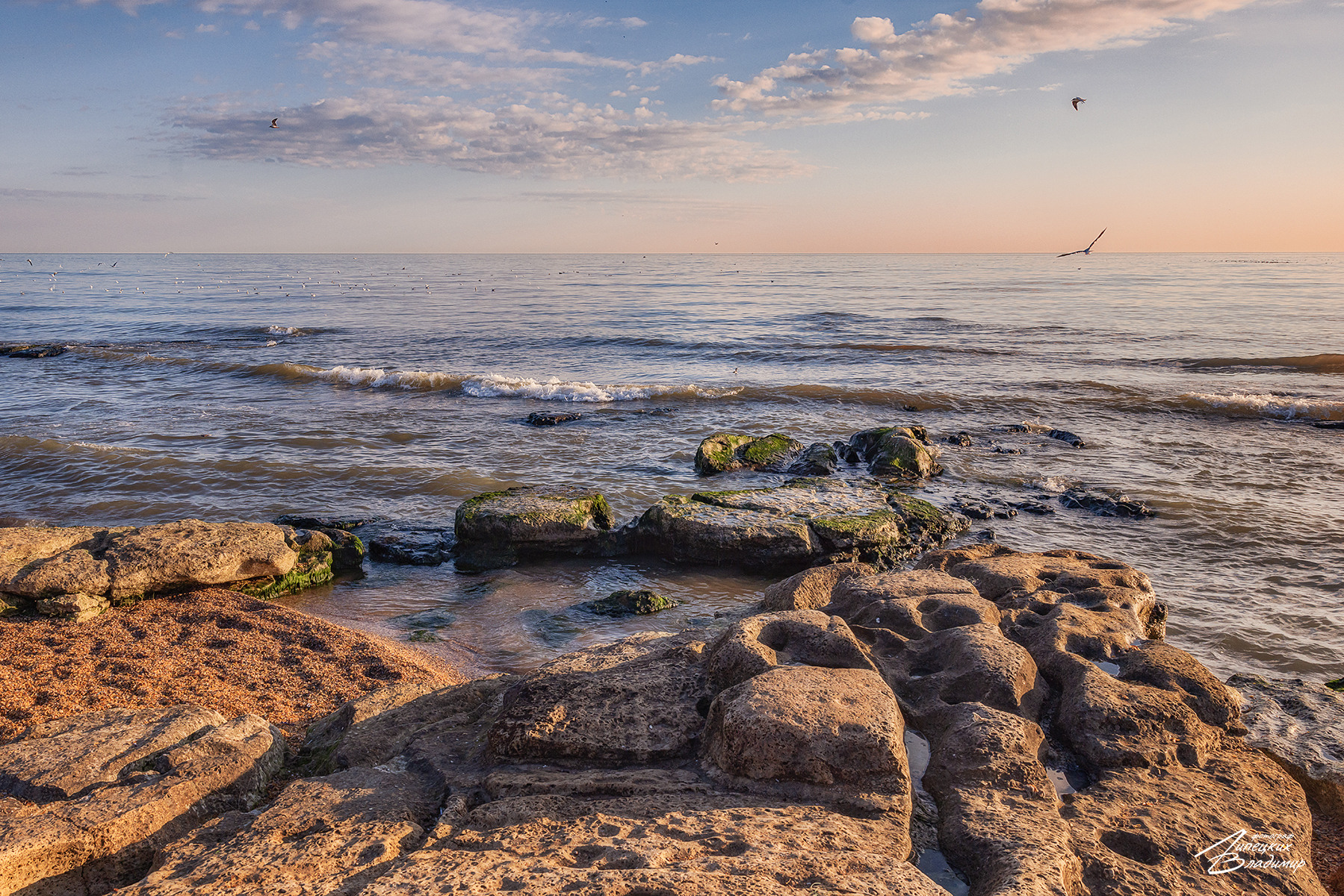 дагестан, дербент, пляж, море, утро, Липецких Владимир