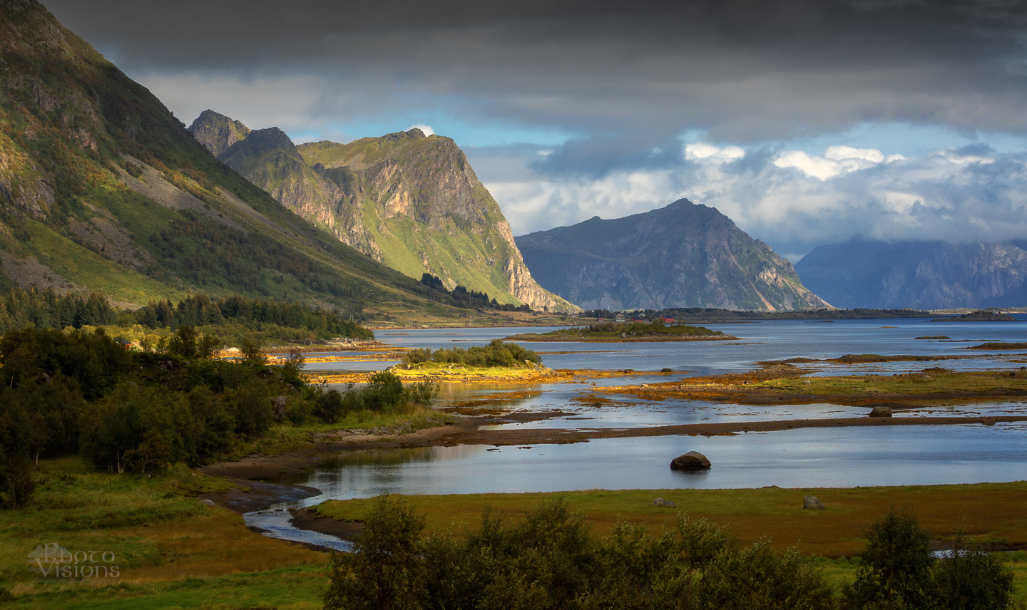 lofoten,norway,arctic,north,landscape,sea,seashore,shoreline,mountains,colorful, Photo Visions