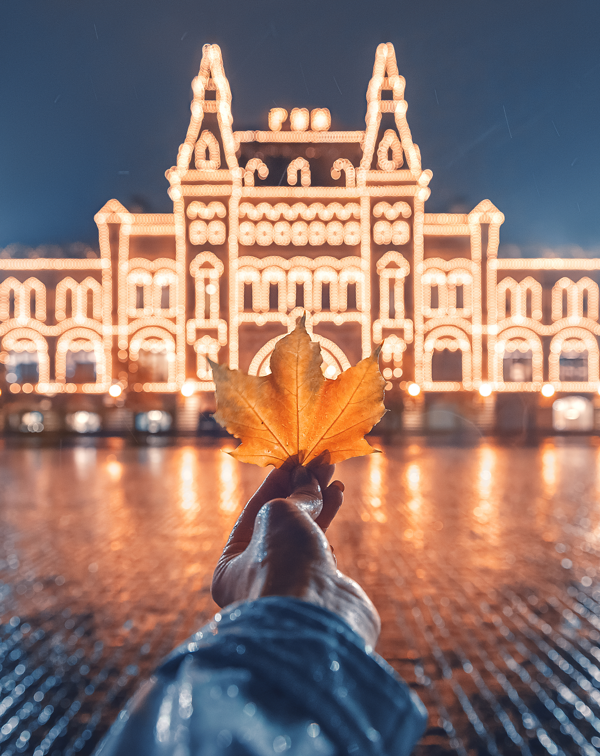 гум, красная площадь, осень, москва, дождь, moscow, autumn, Анастасия Мазурева