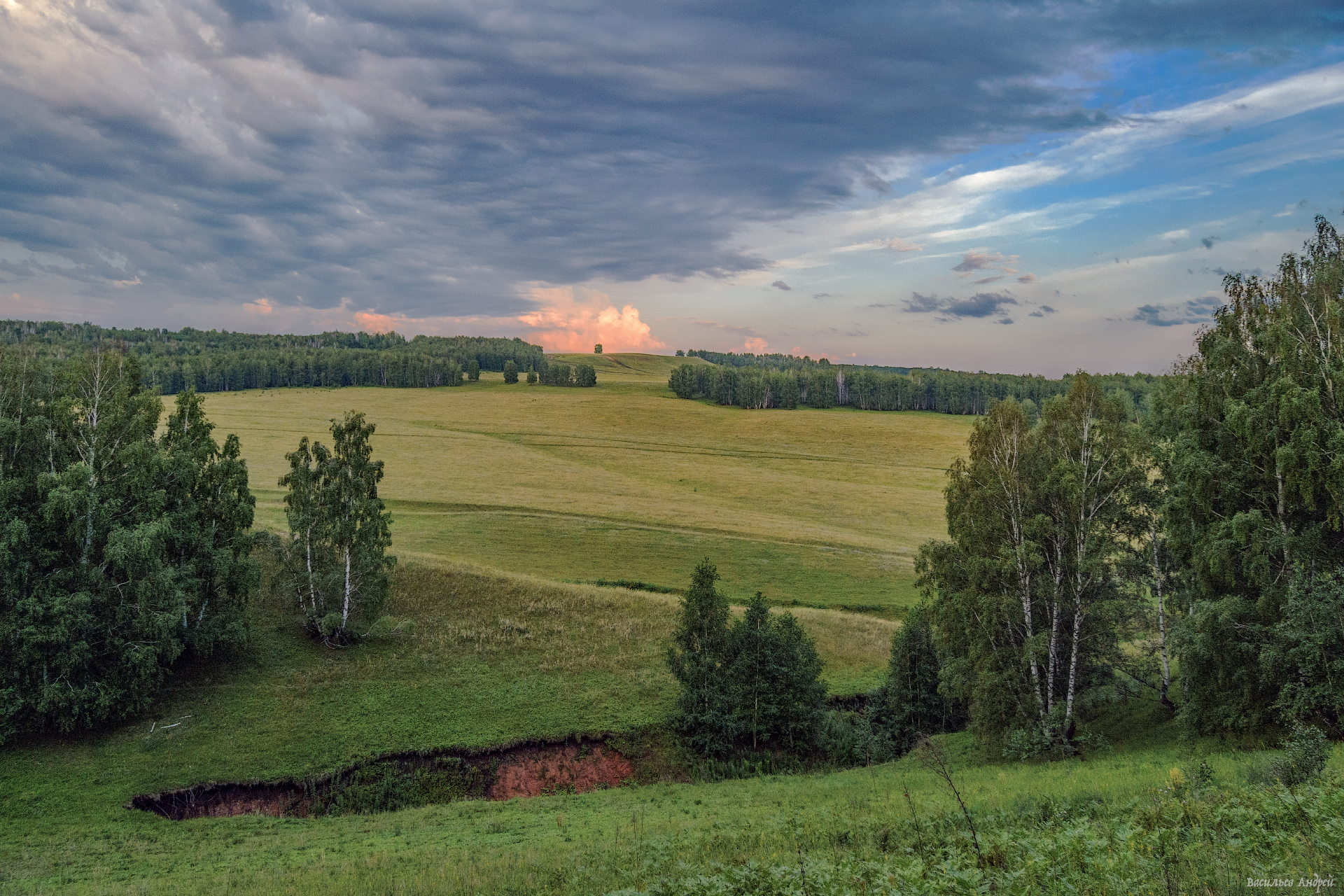 лето, оренбургская область, закат, вечер, Vasilyev Andrey