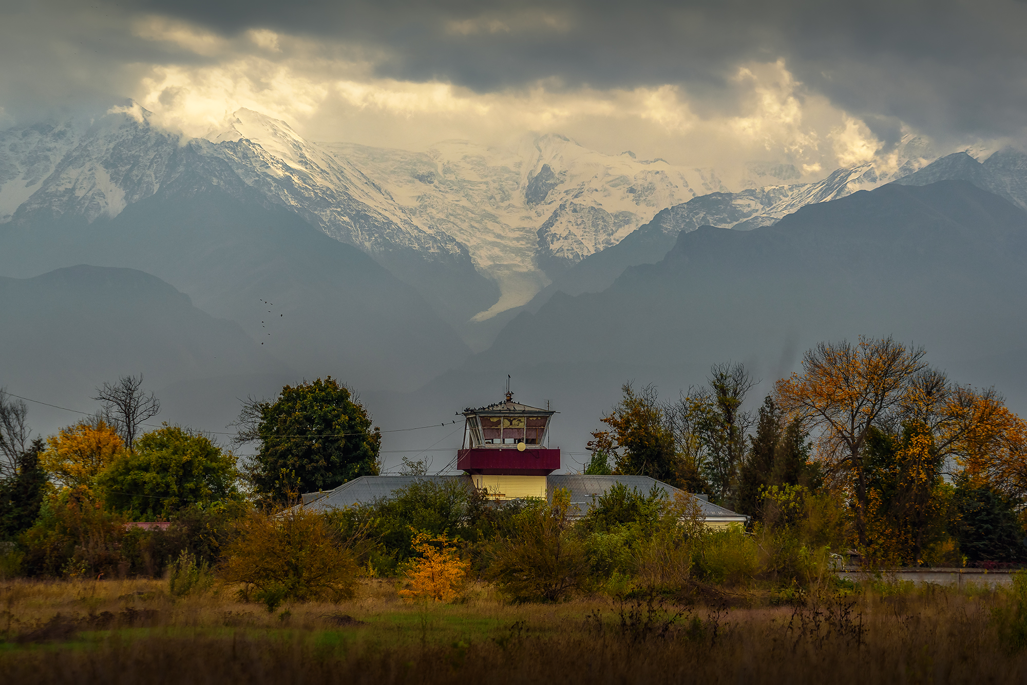 кавказ, горы, осень,  северная осетия, вышка, башня, Zakharov Armen