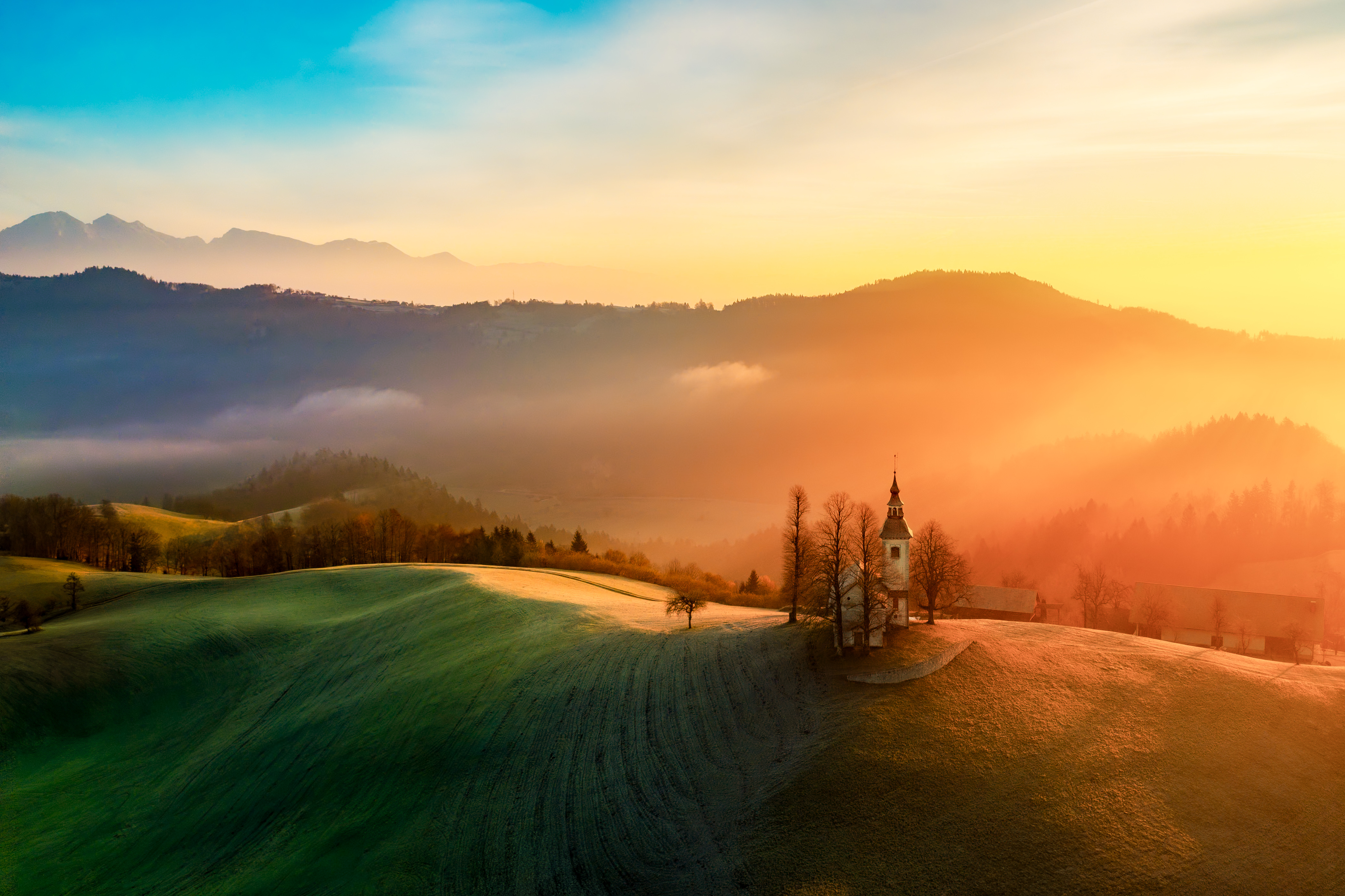 sunrise, slovenia, sv. tomaz, , Stanislav Judas