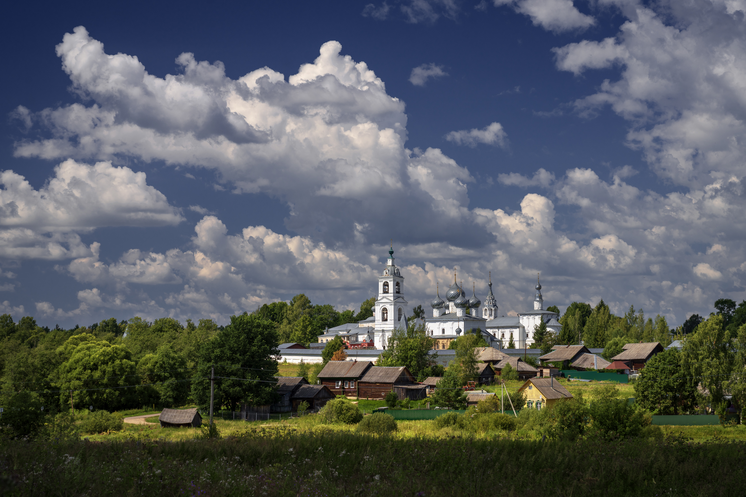 улейма, ярославская область, облака, лето, Олег Зверев