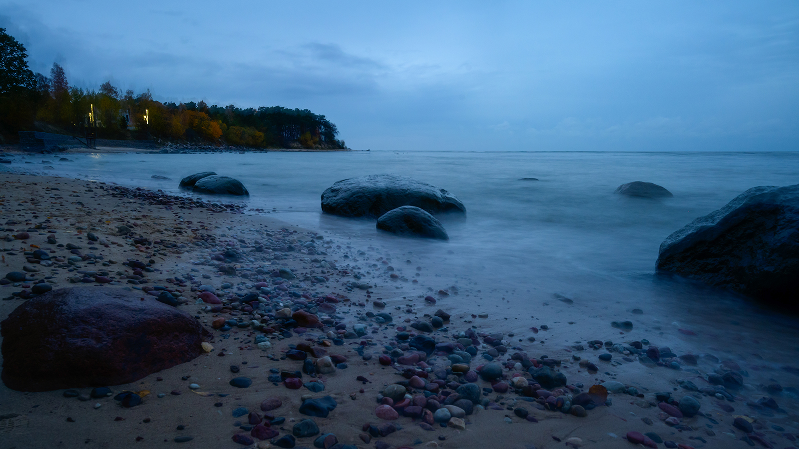 калининград, балтийское_море, ночь, blue_hour, Popoff Dmitry