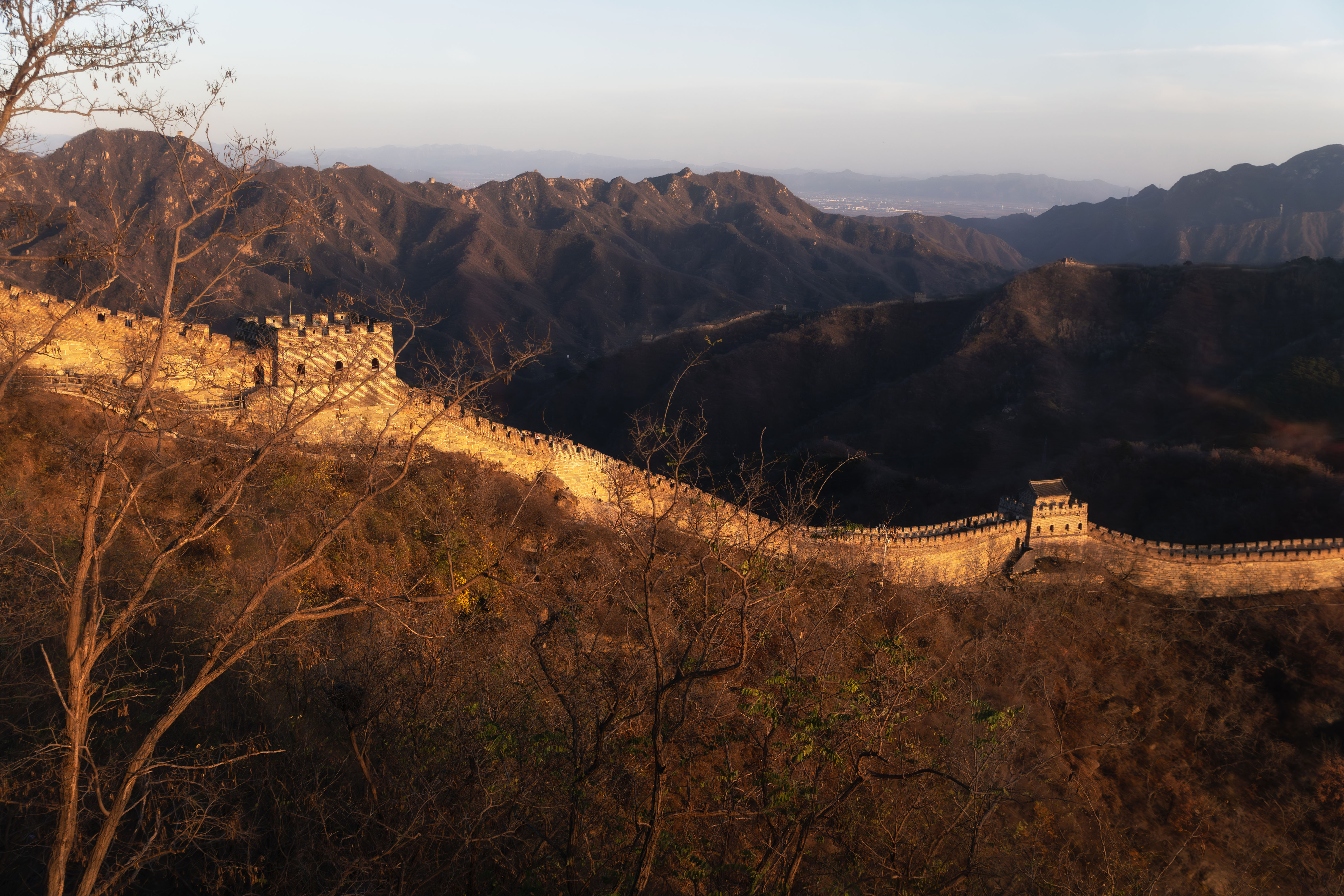 beijing, china, greatwall, sight, sunset, culture, historical,, Бугримов Егор