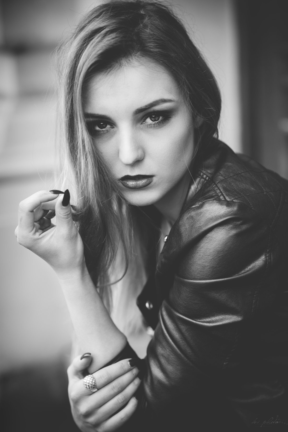 Black and white, Portrait, Woman, Izabela Bilinska