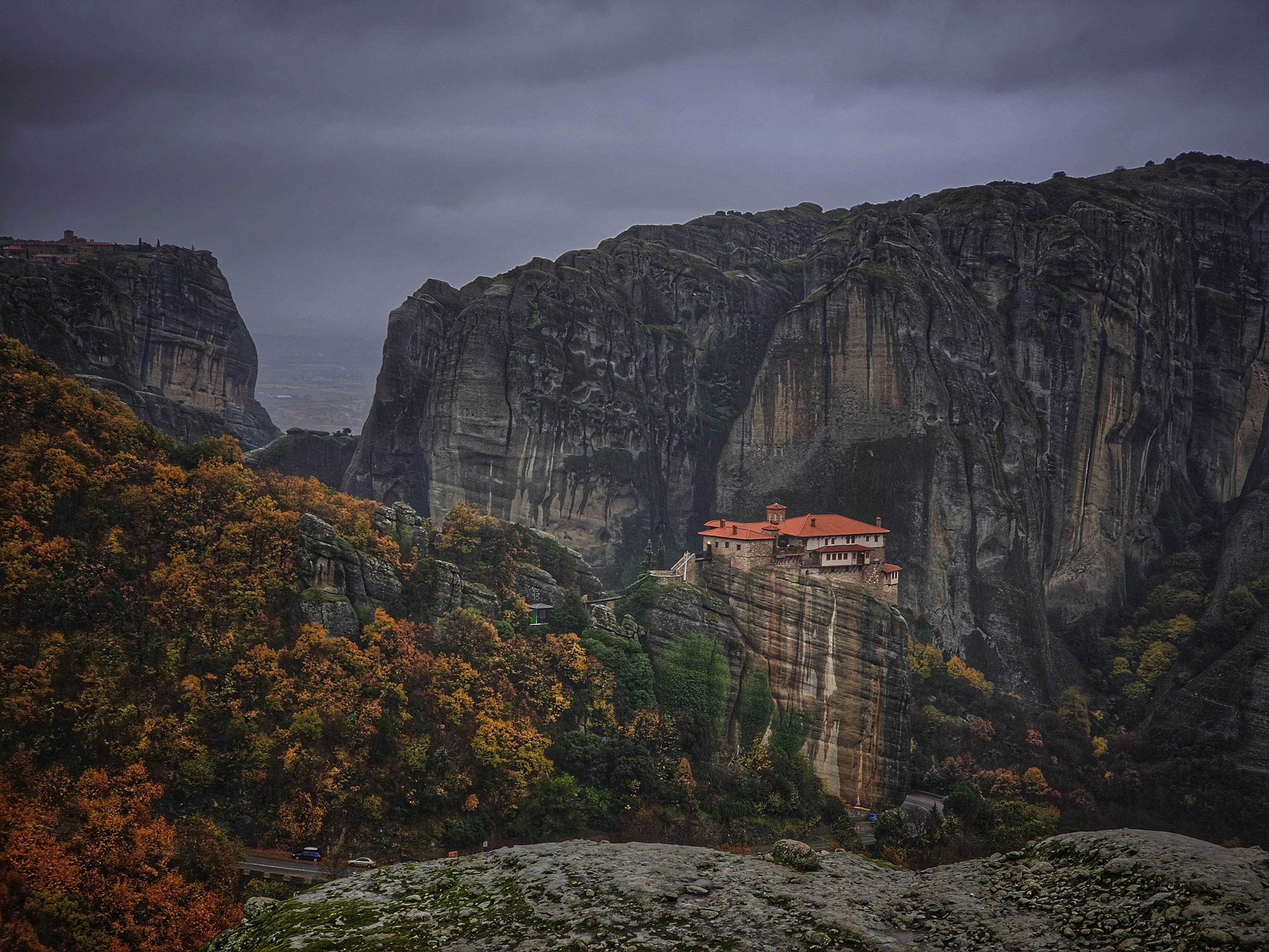 Autumn #rain#monastery#rock#forest#sky, Герчев Николай