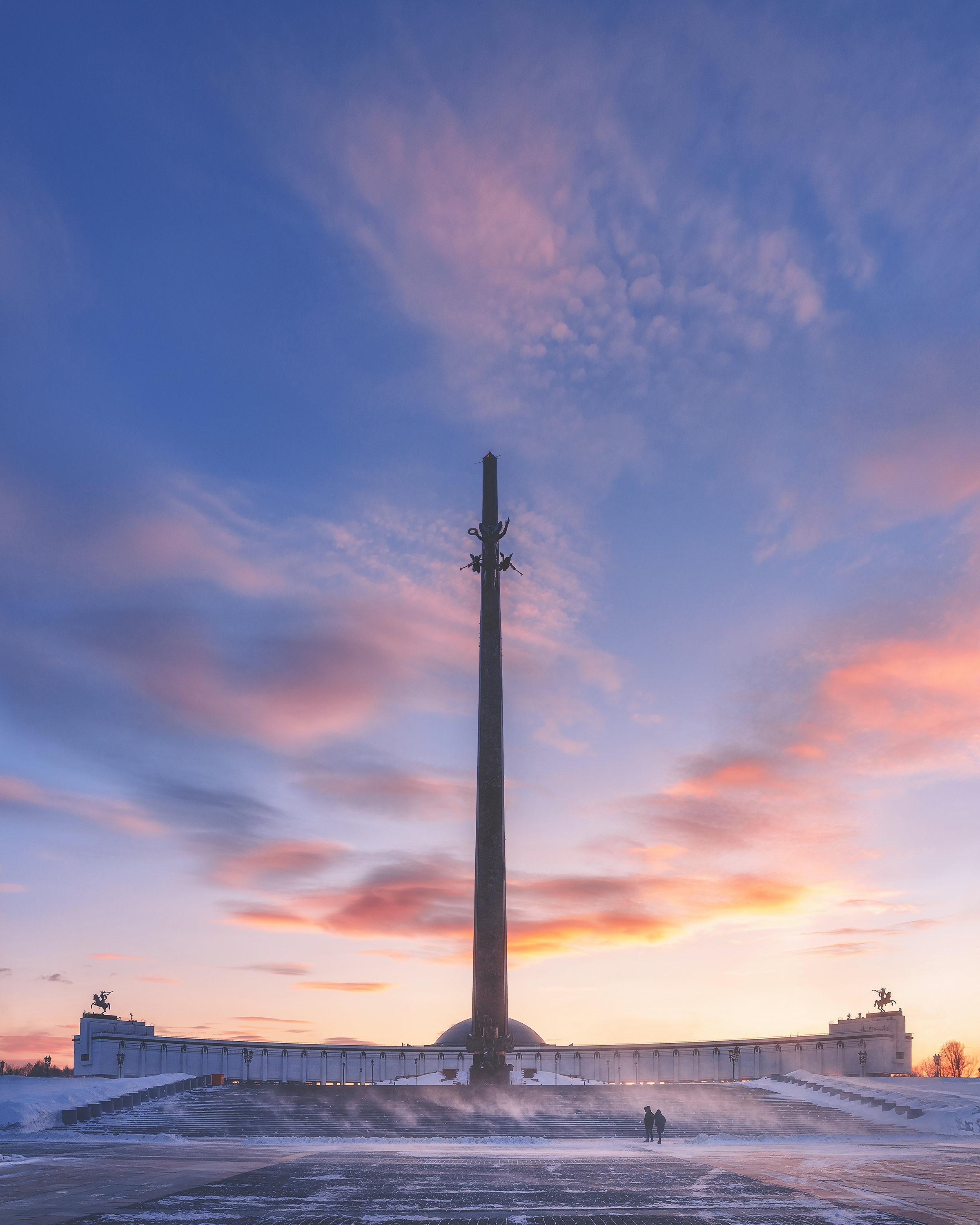 парк победы, москва, зима, закат, moscow, Анастасия Мазурева