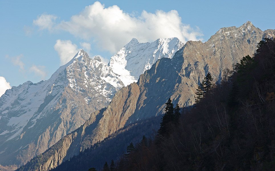 горы,домбай,скалы, Сергей Павлов