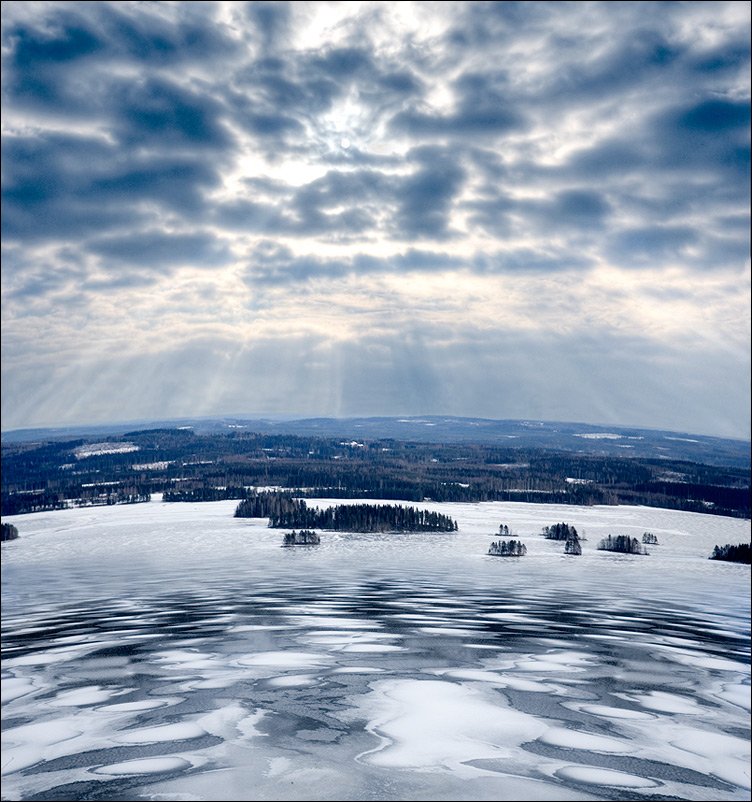 финляндия, страна, озёр, озеро, озёра, снег, зима, Boris Bort