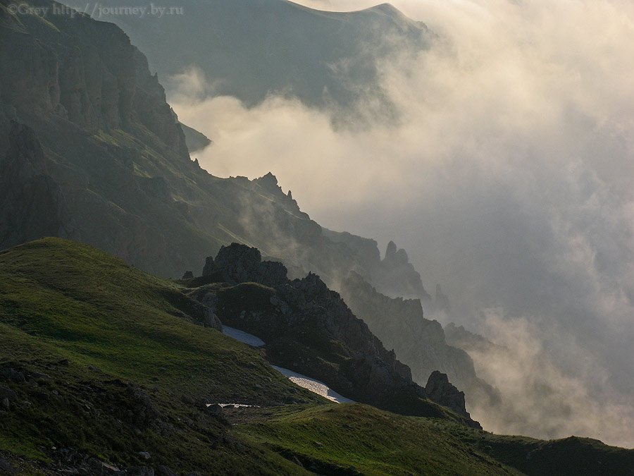 скалы,горы,оштен,туман, Сергей Павлов