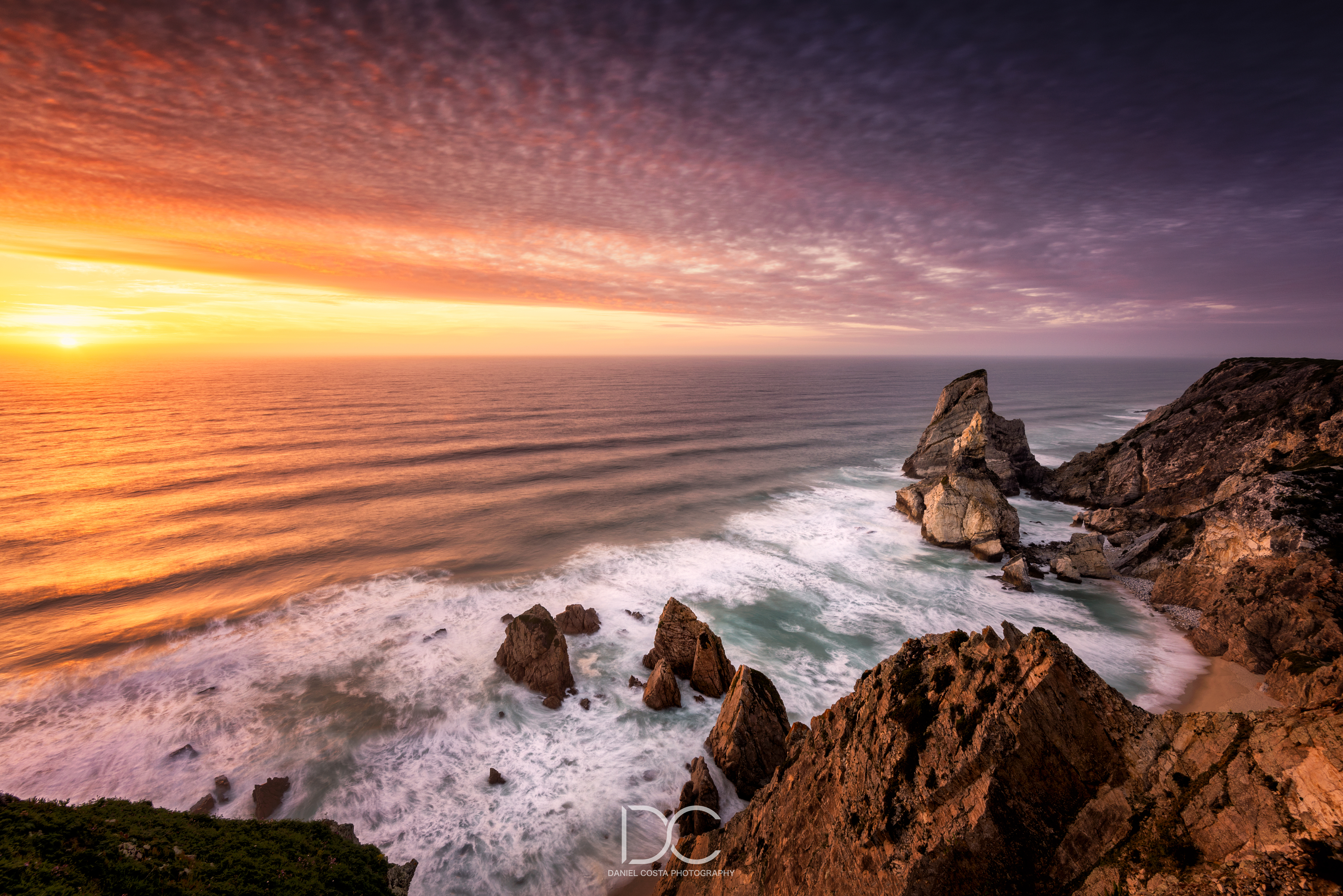 #jurassic #landscape #seascape #beach #sunset #goldenhour #PNSC #Beach #ocean #atlantic #rocks #coastline, Daniel Costa