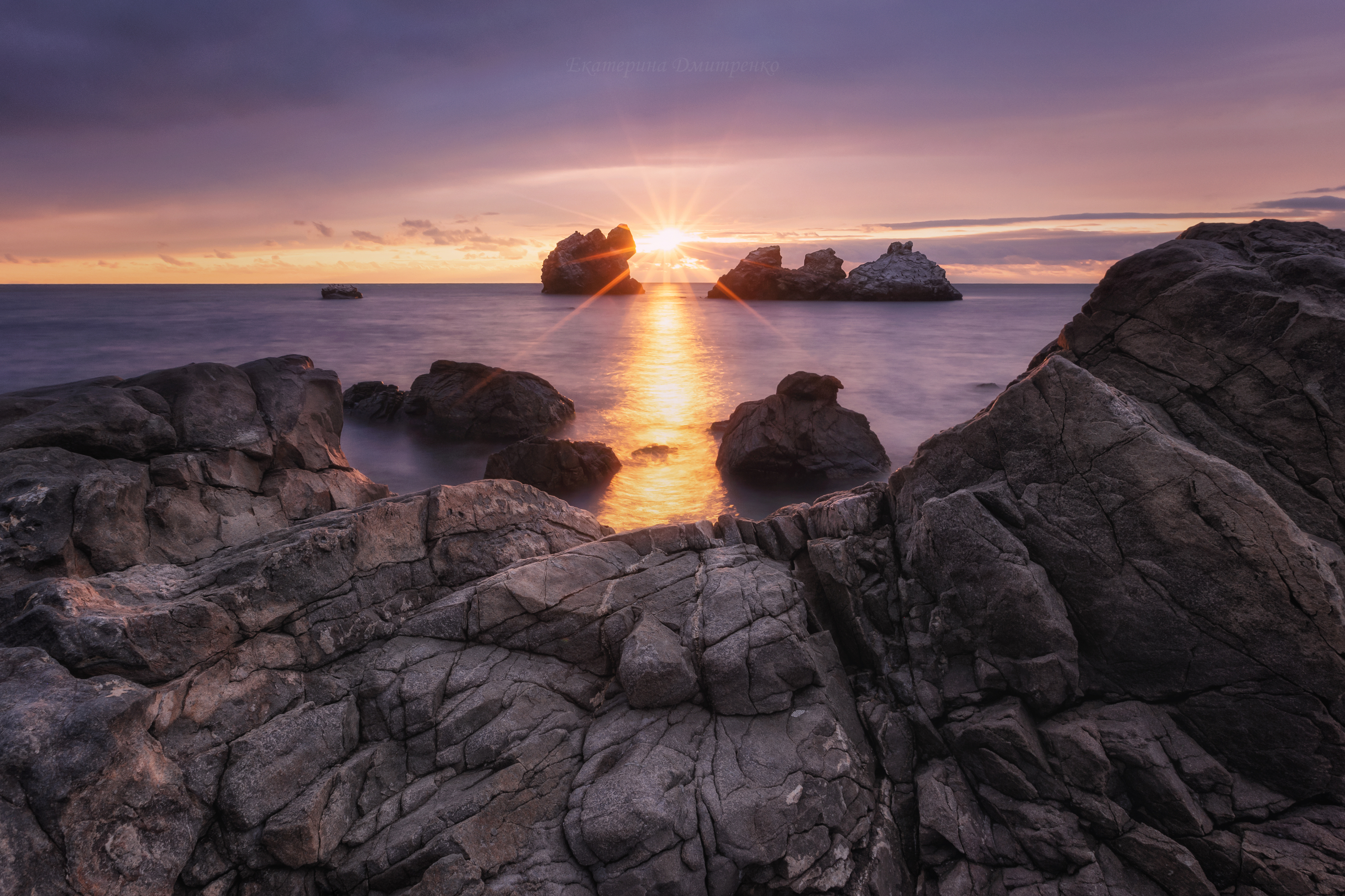 крым, утес, рассвет, утро, пейзаж, море, crimea, landscape, Дмитренко Екатерина