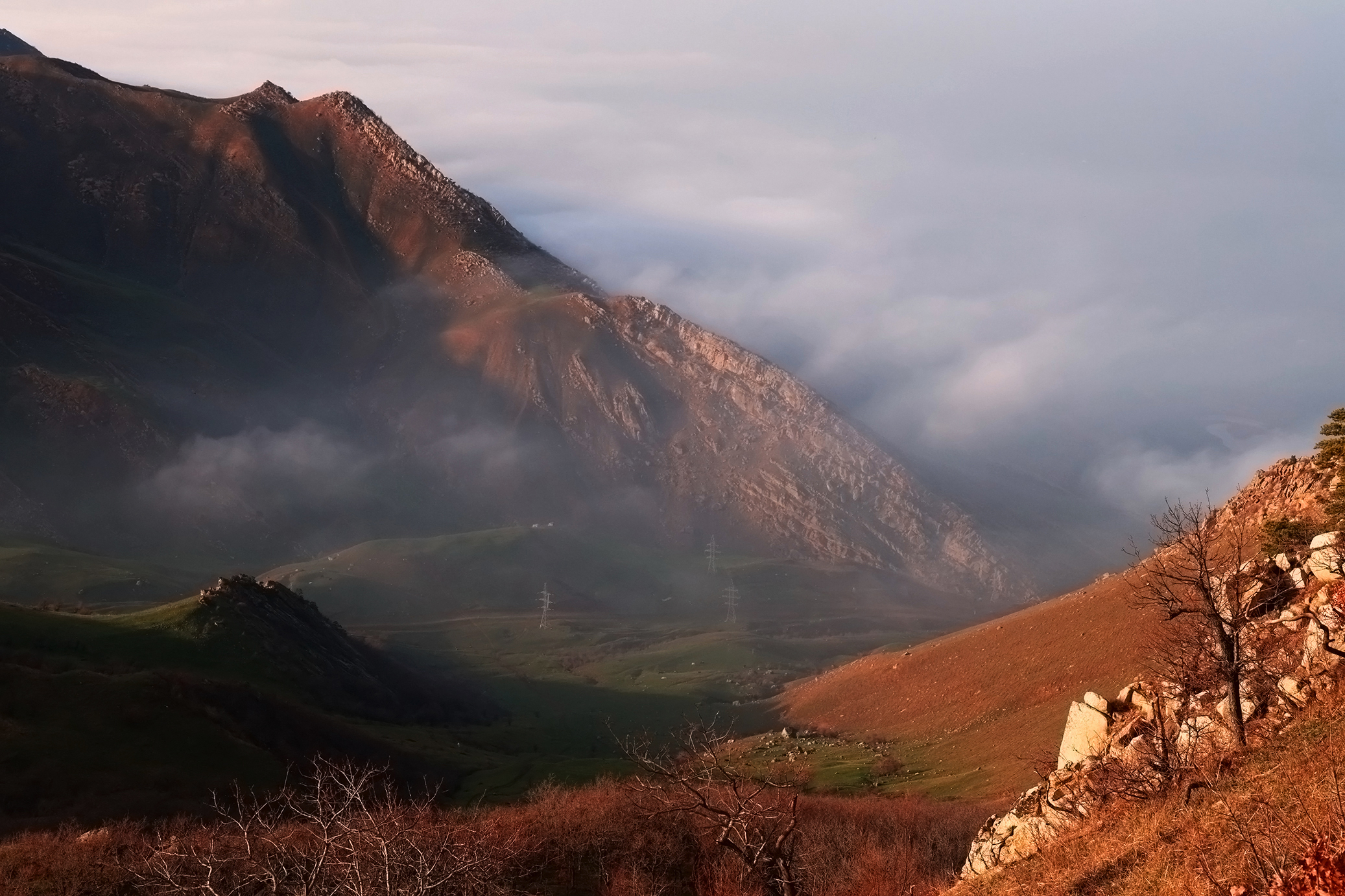 горы,пейзаж,туман,дагестан,, Magov Marat