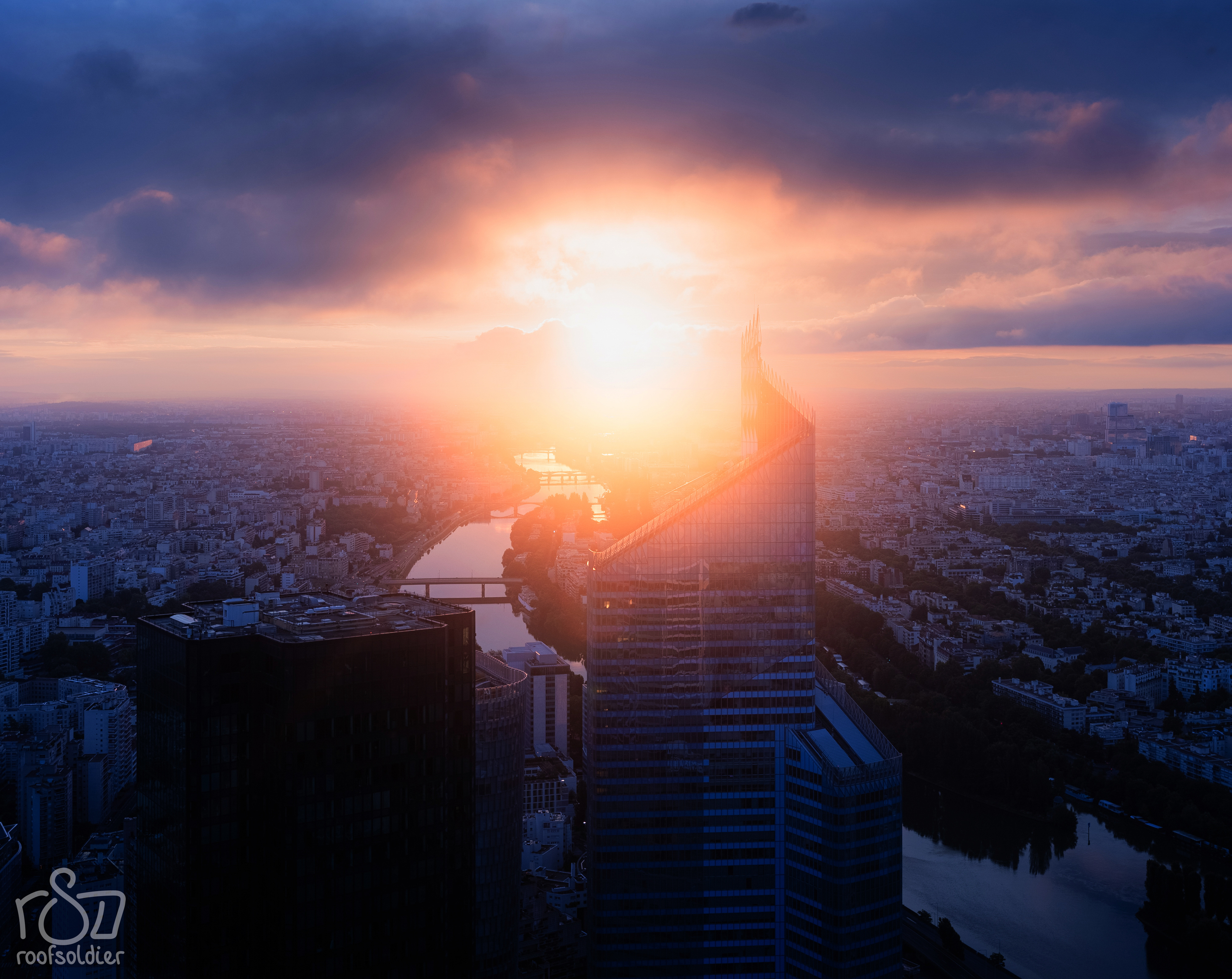 sunrise, paris, france, city, cityscape, urban, Голубев Алексей