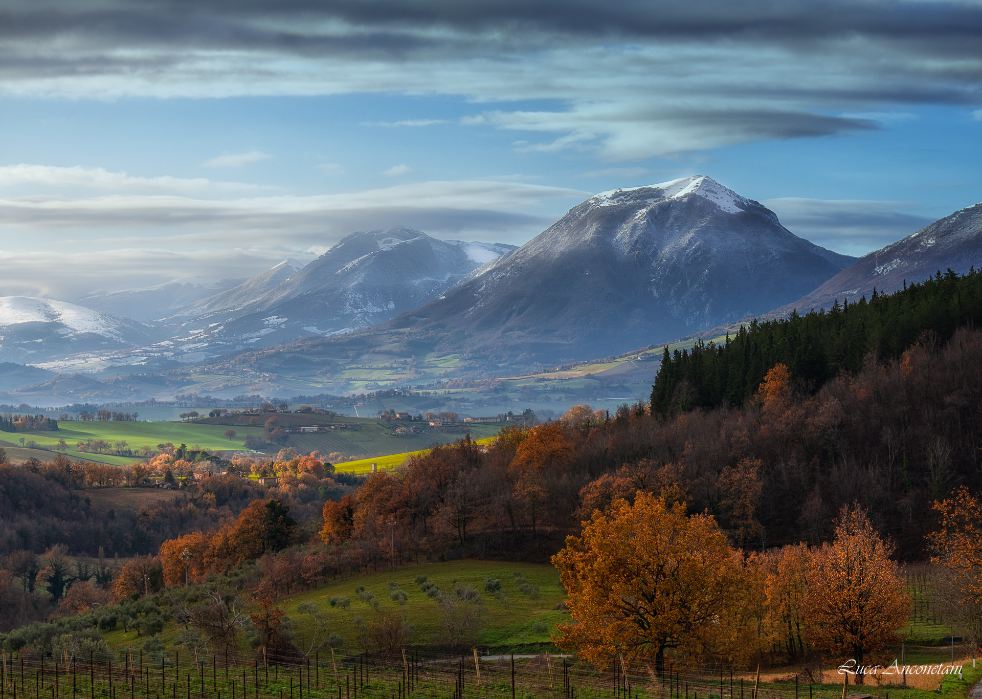 snow winter cold marche region italy landscape nature, Anconetani Luca