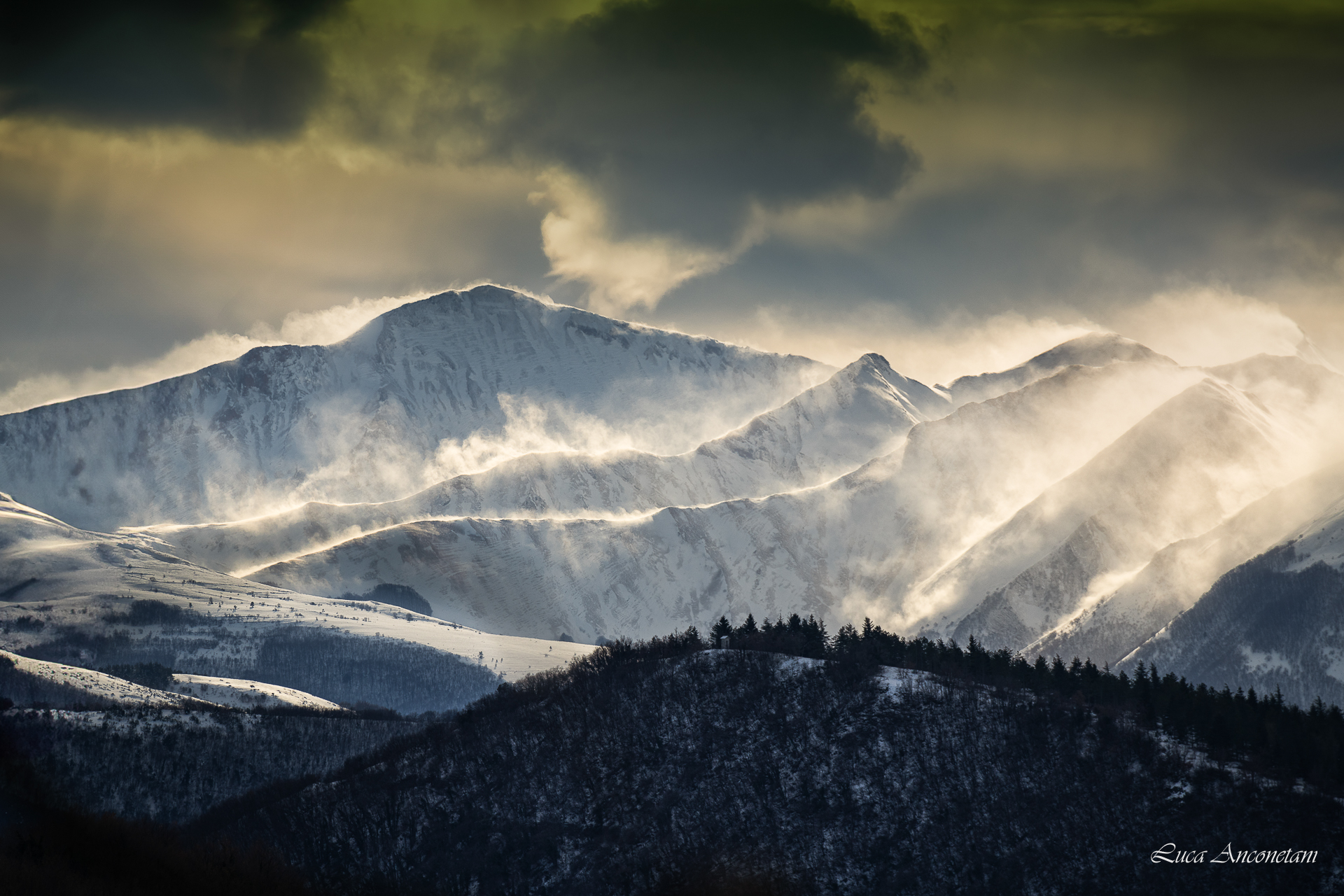 nature fog wind sibillini italy marche region landscape, Anconetani Luca