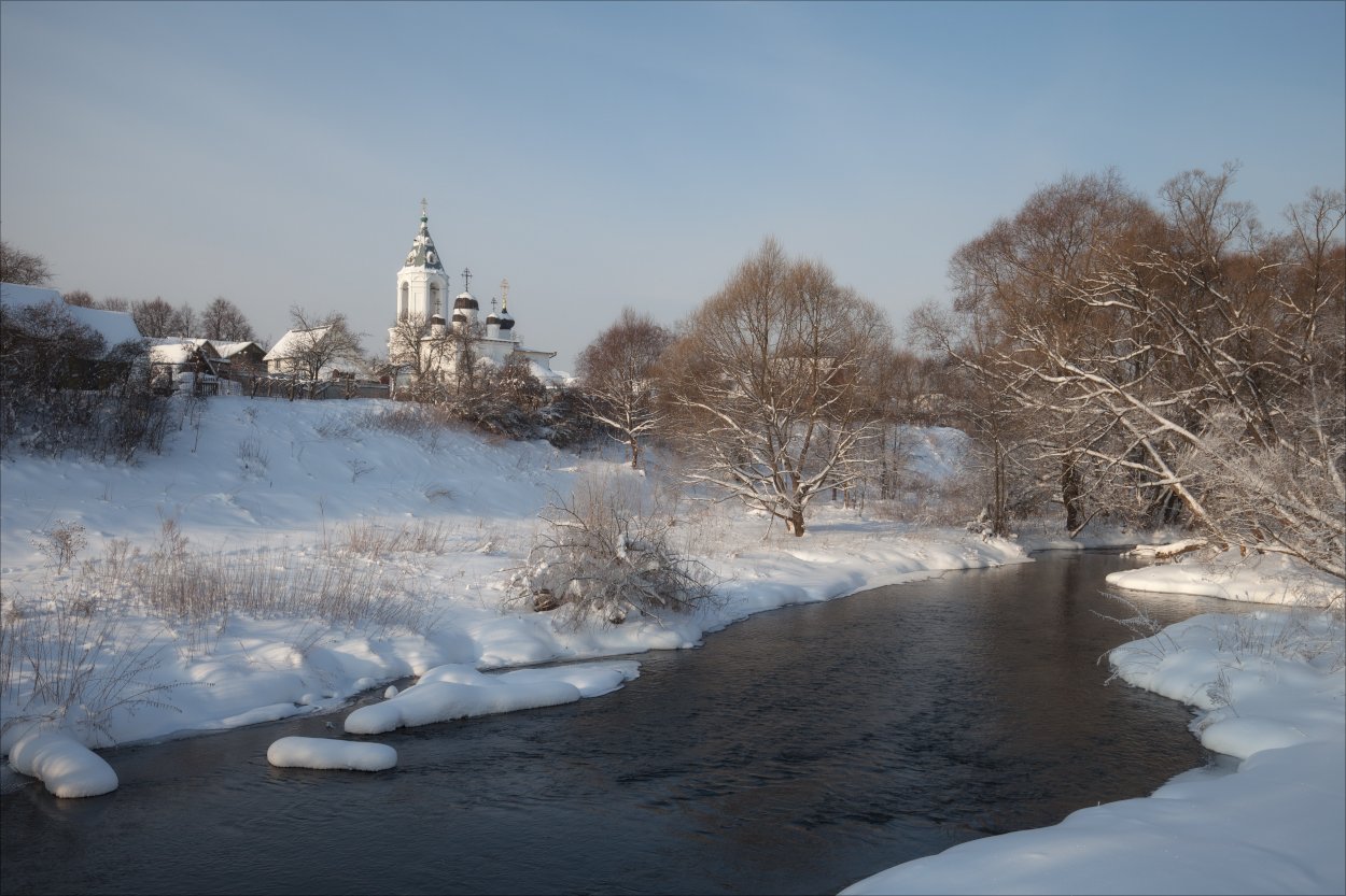 зима, природа, церковь, Дмитрий