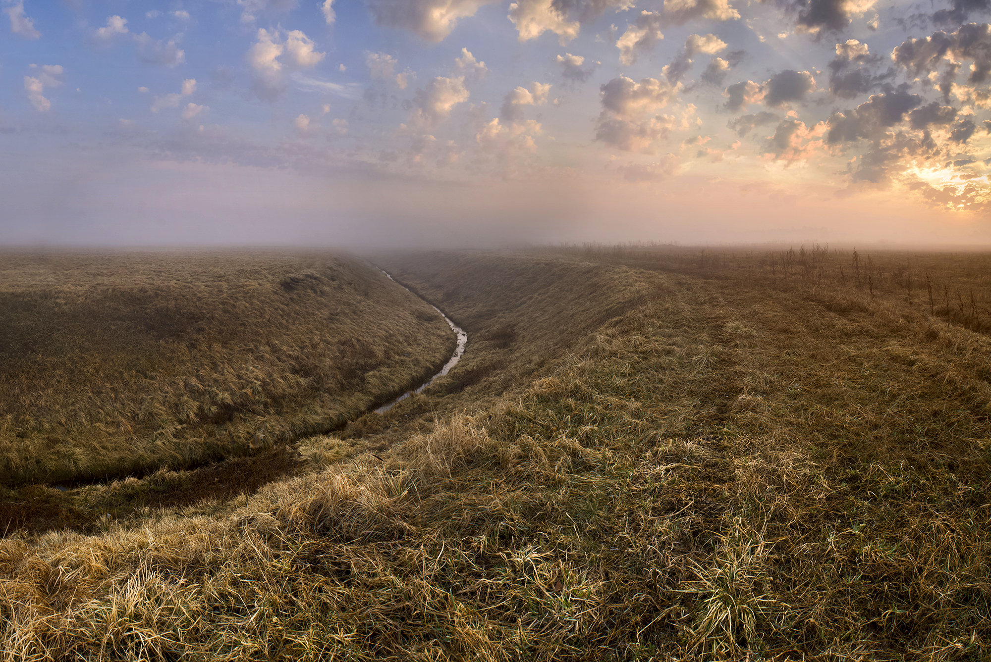 morning,field,dawn,ditch, Eugenijus Rauduve