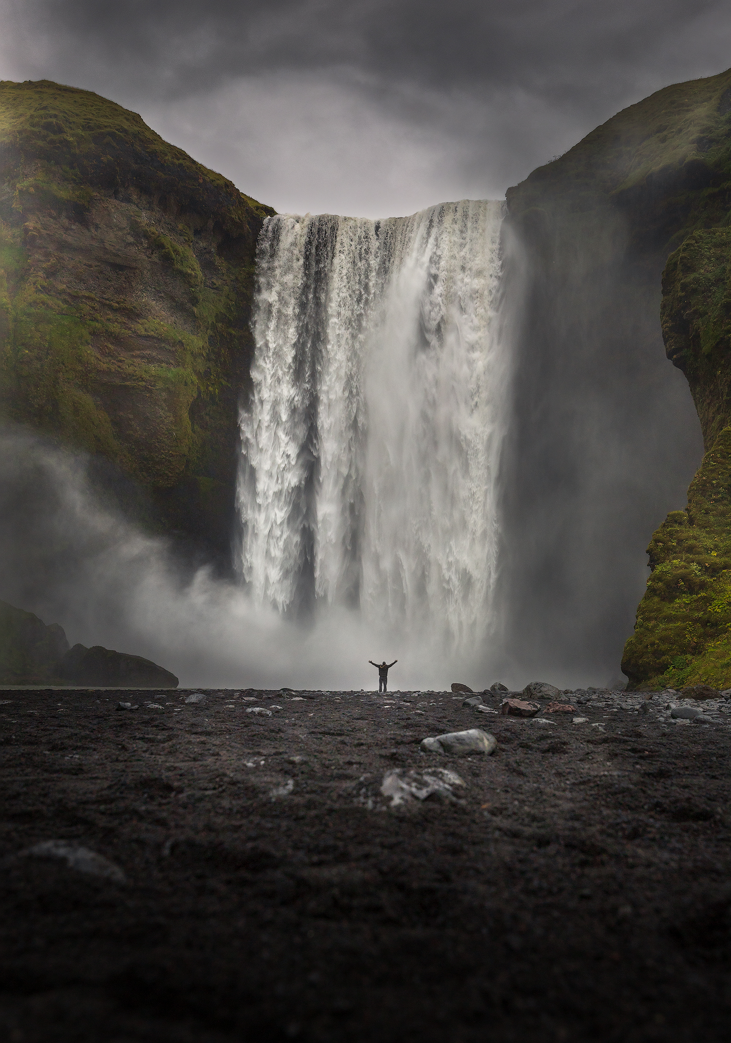 Iceland, Skogafoss, dramatic, waterfall, Outdoor, travel, Lukas Trixl