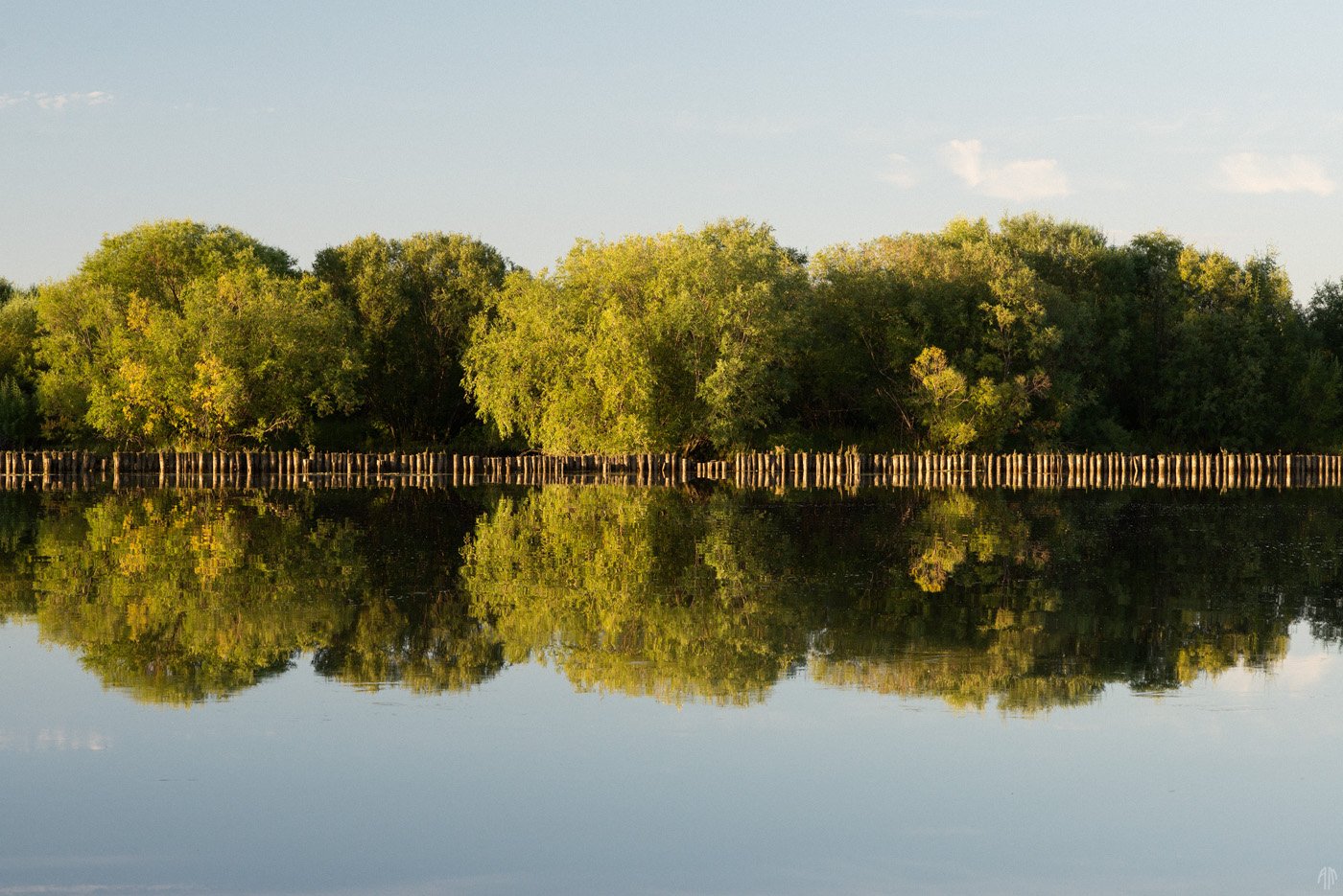 минимализм, пейзаж, река, Александр Малафеевский