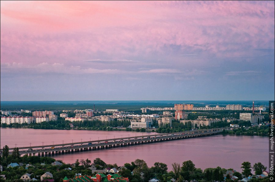 мост, закат, воронеж, Андрей Кирнов