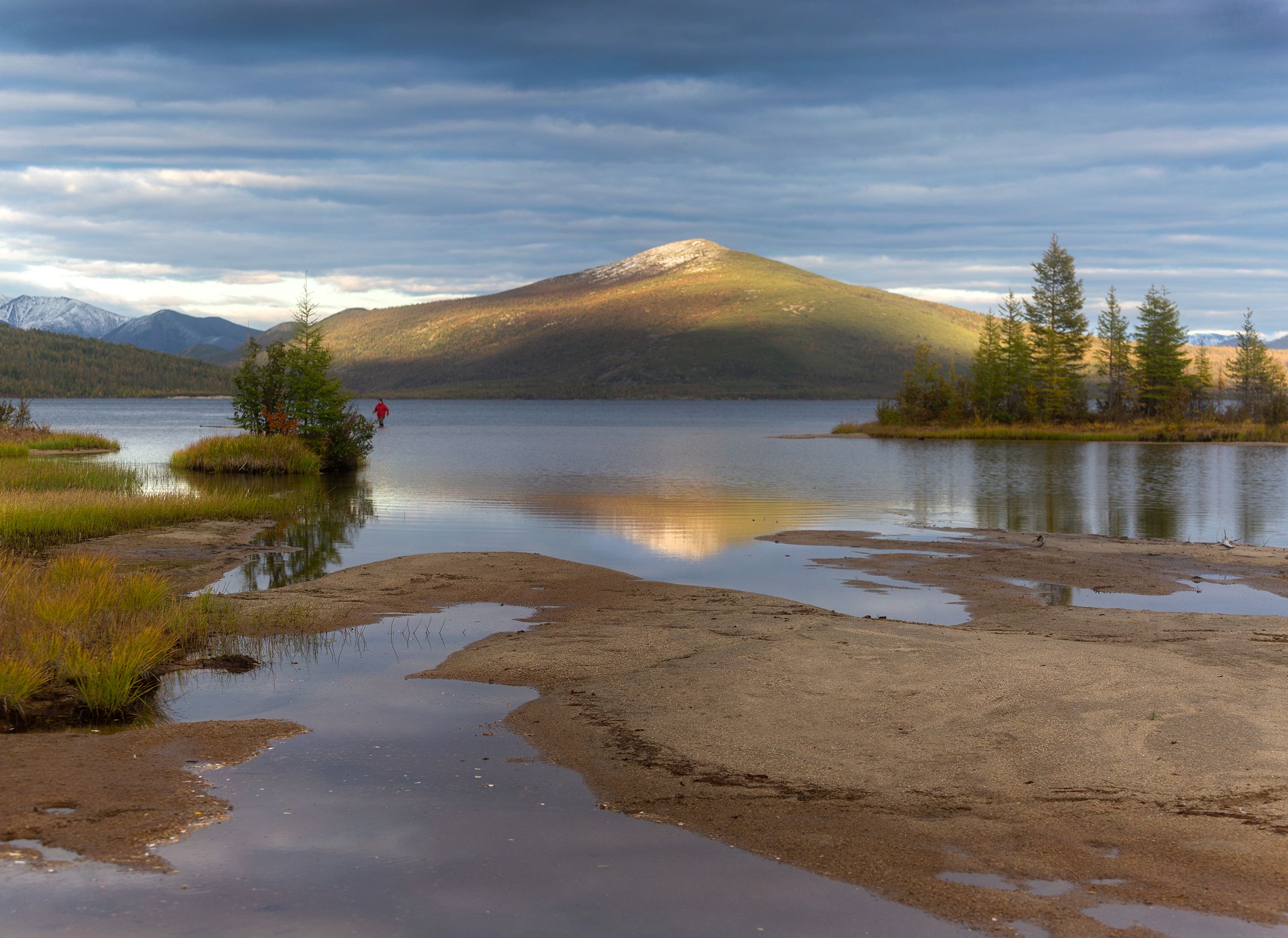 озеро джека лондона, колыма, магаданская область, осень, природа, закат, Павел Ващенков