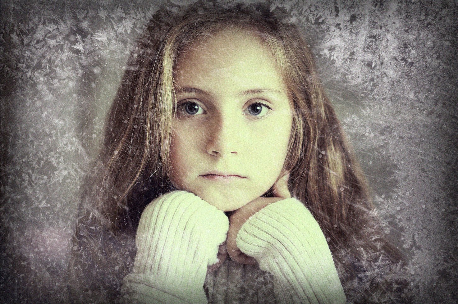 Winter, Window, Portrait, Girl, Child, Портрет, Ребенок, Девочка, Зима, Окно, Сергей Яблоков