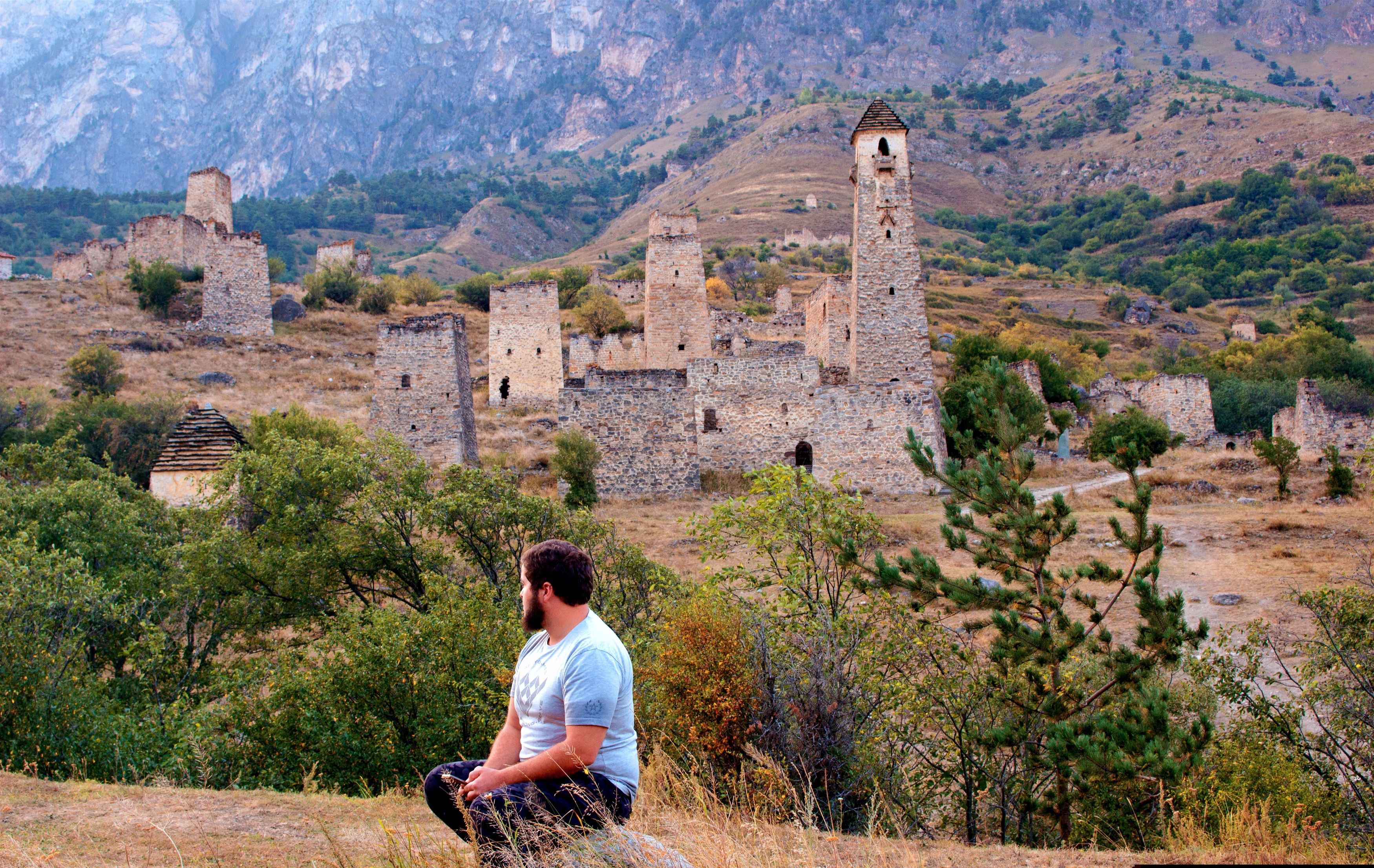 эгикал горы ингушетии башни ингушетии горный пейзаж, Яндиев Адам