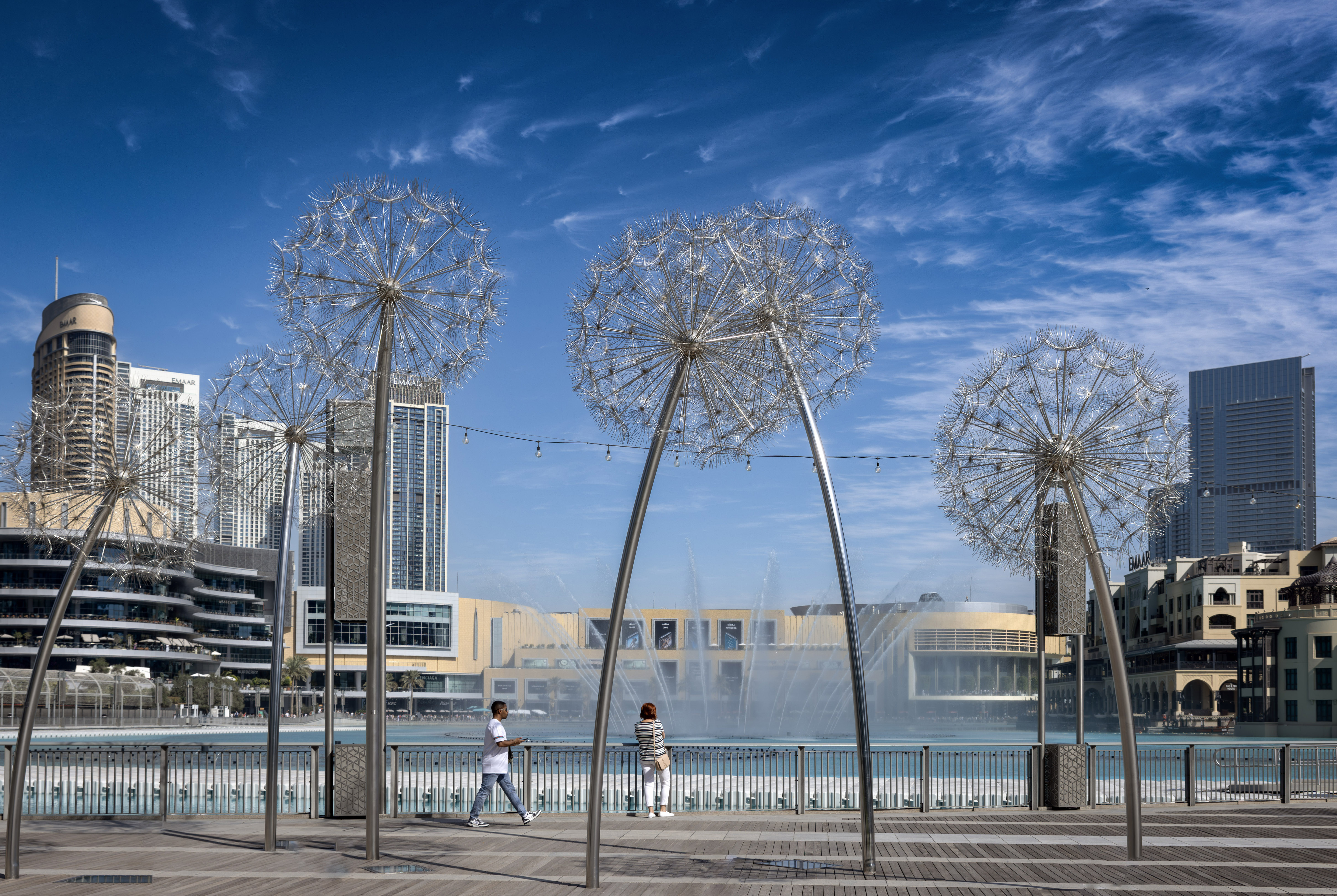 Sculpture, dandelions, sky, water, people, Татьяна Горбачева Маментьева
