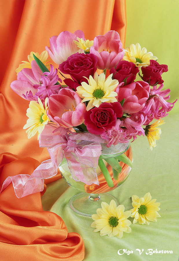 цветы, натюрморт, букет, Бекетова Ольга