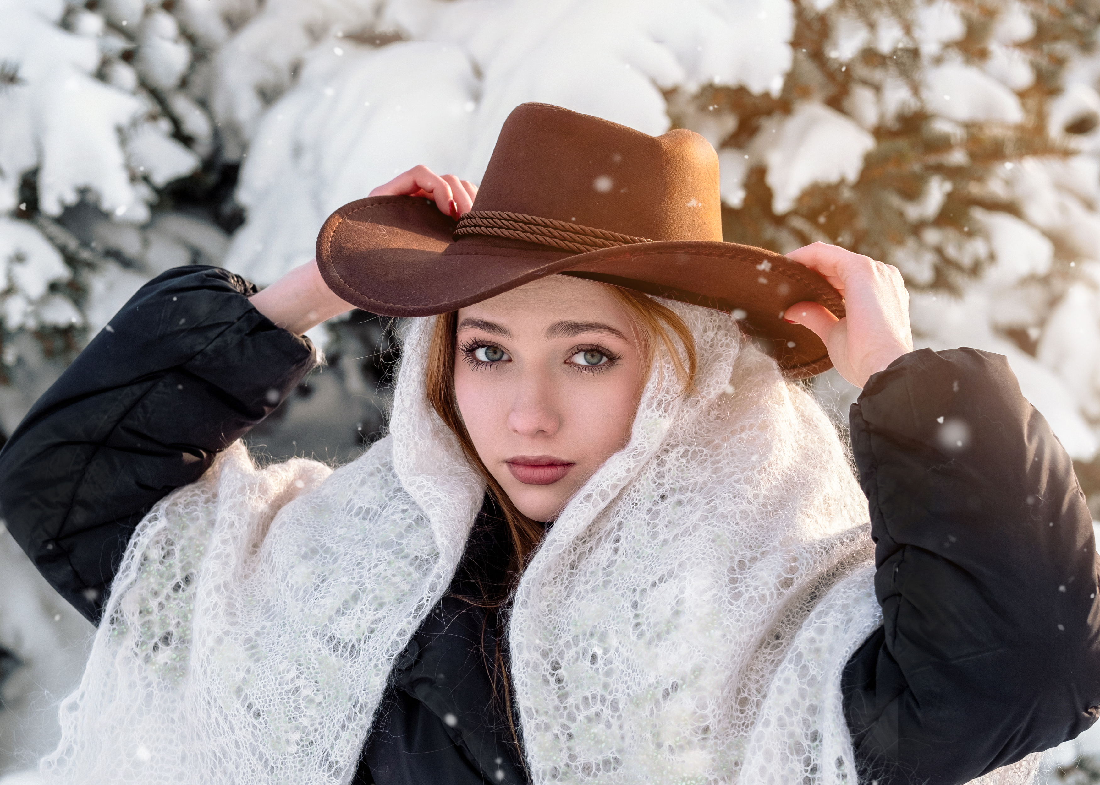 девушка, блондинка, девушка в шляпе, эима, Наталья Максимова