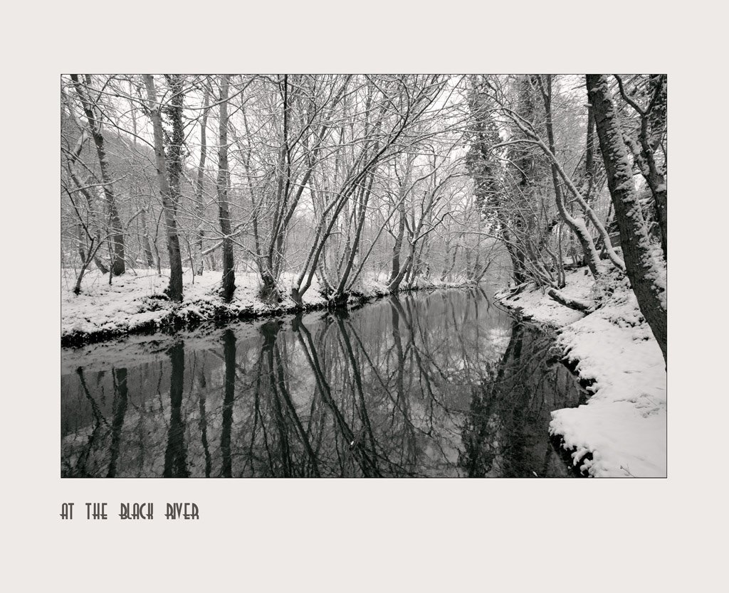 река,снег,темная вода,, Андрей  Золочевский