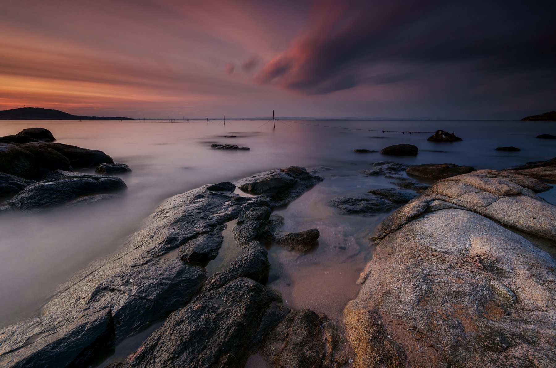 bulgaria, clouds, fineart, golden hour, landscape, lee filters, long exposure, nikon, rocks, sea, seascape, sky, sun, water, waves, Иван Димов