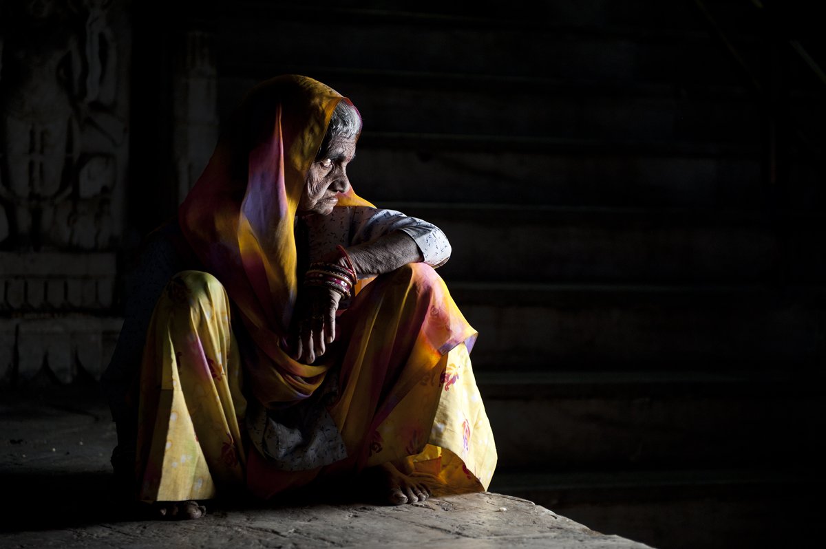 Grandmother, India, Indian, Mother, Old, Older, People, Portrait, Portret, Woman, Women, Tomek Jungowski