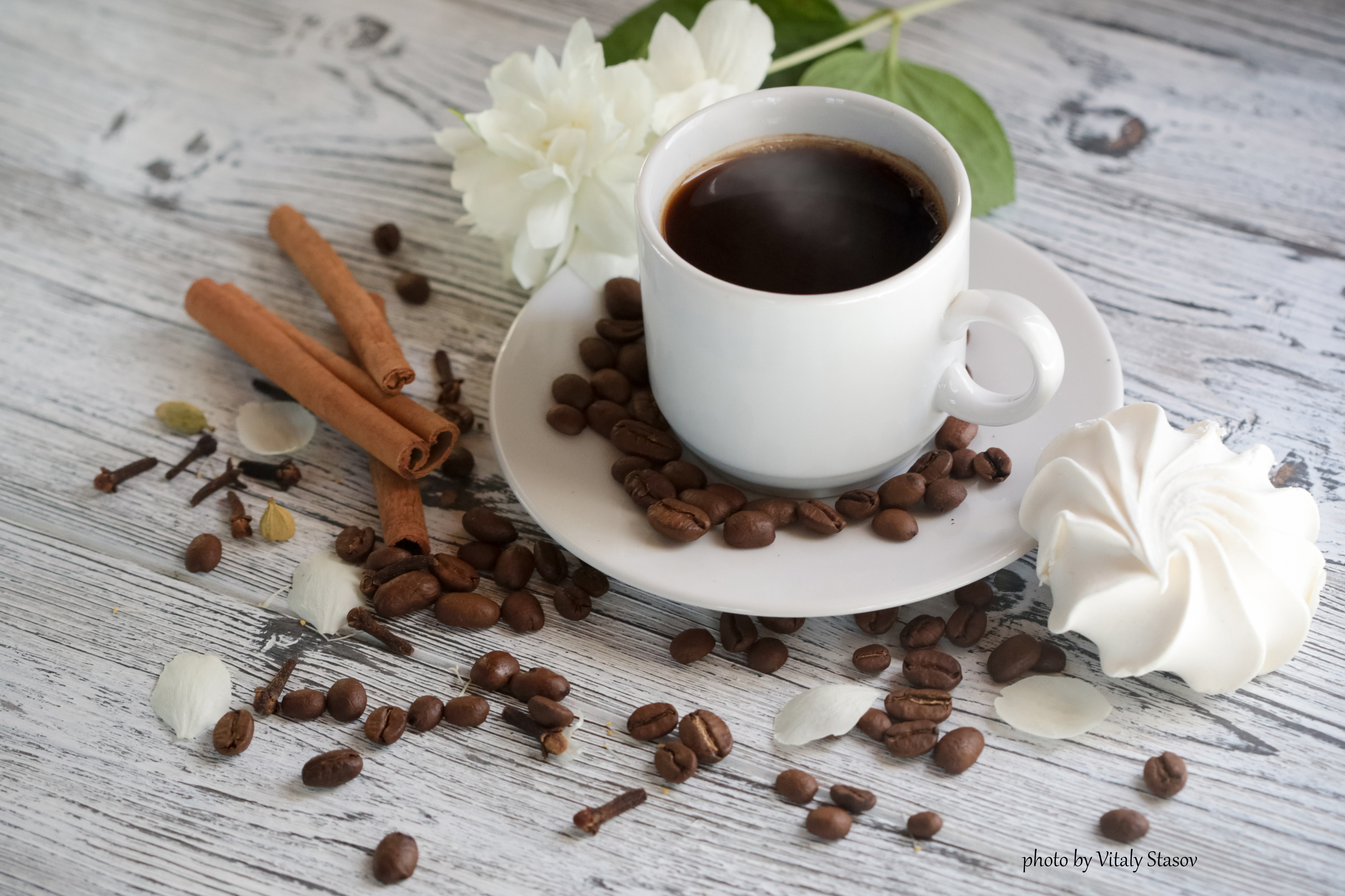 кофейная, тема, кофе, чай, утро, цветок на столе, цветы, букет, ваза, чашка, черный кофе, a cup of coffee, cup, coffee, Стасов Виталий
