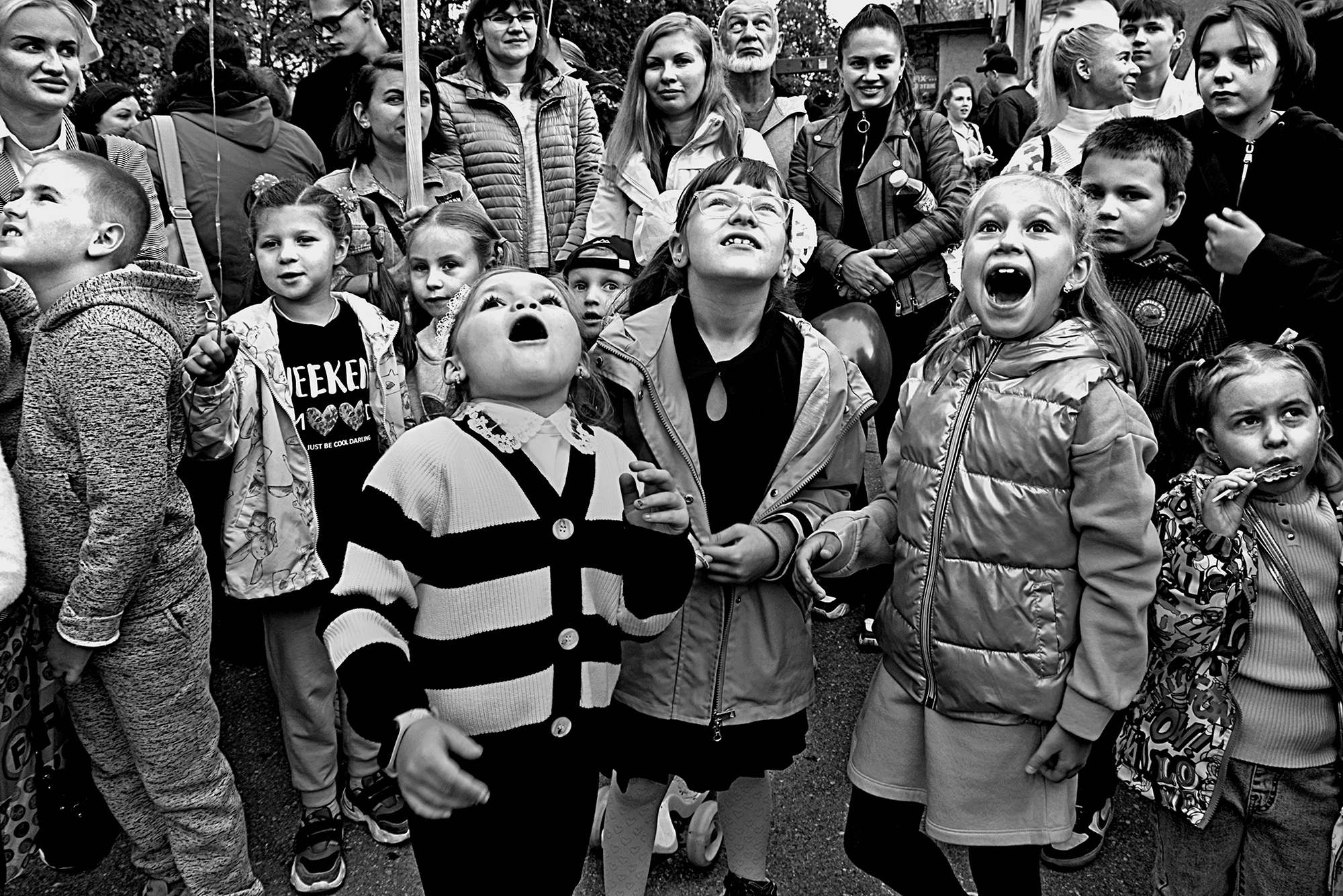 дети, праздник, чб, апатиты, Николай Смоляк